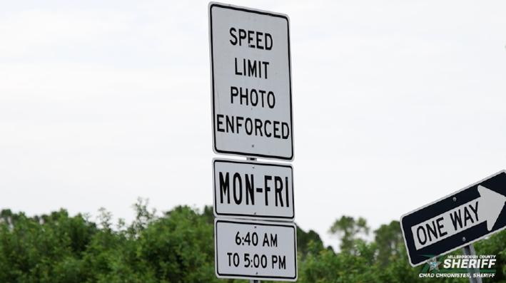 speed limit photo enforced sign
