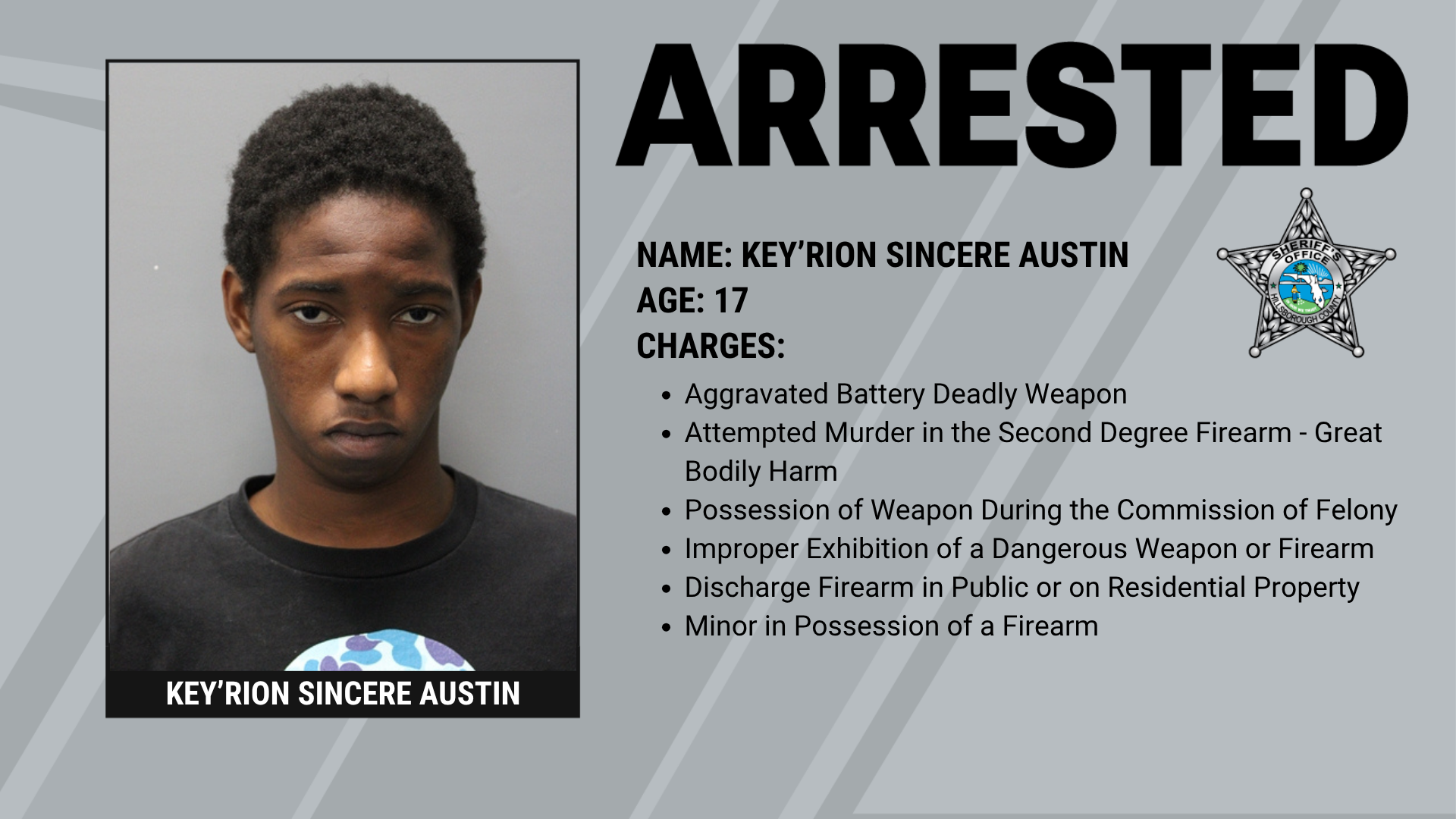 Teen Arrested for Shooting that Left Innocent Bystander Injured Supporting Image