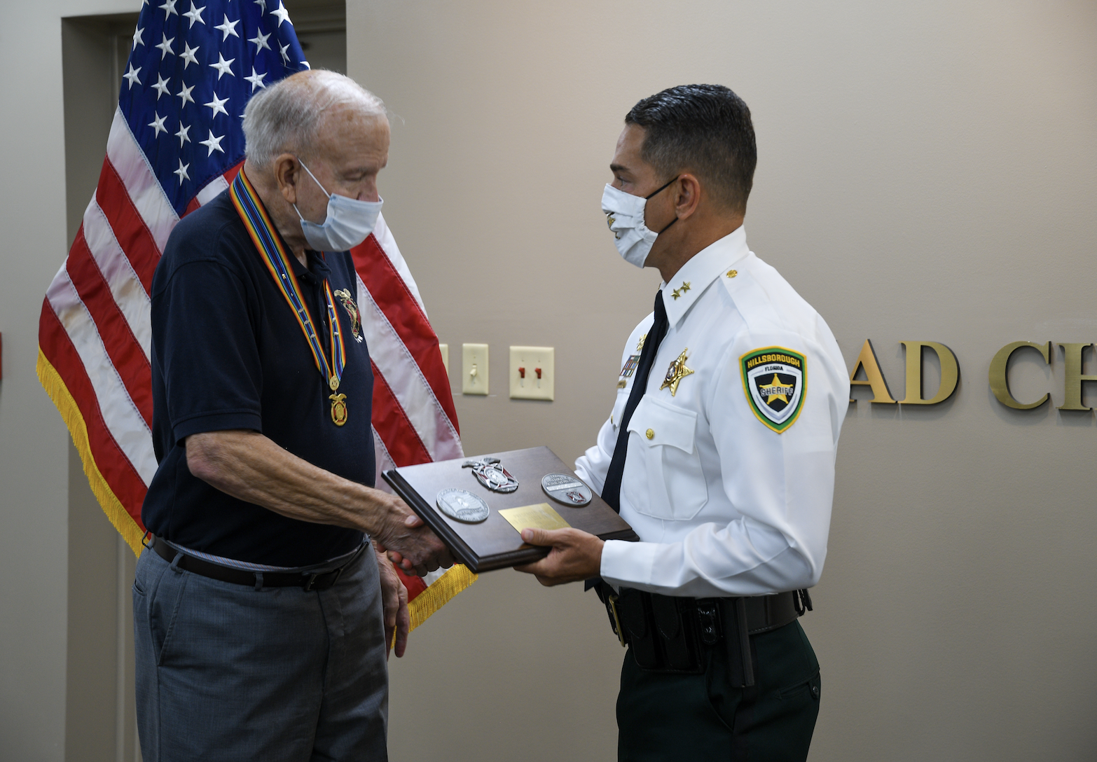 Sheriff Chad Chronister receives highest award from World War veterans