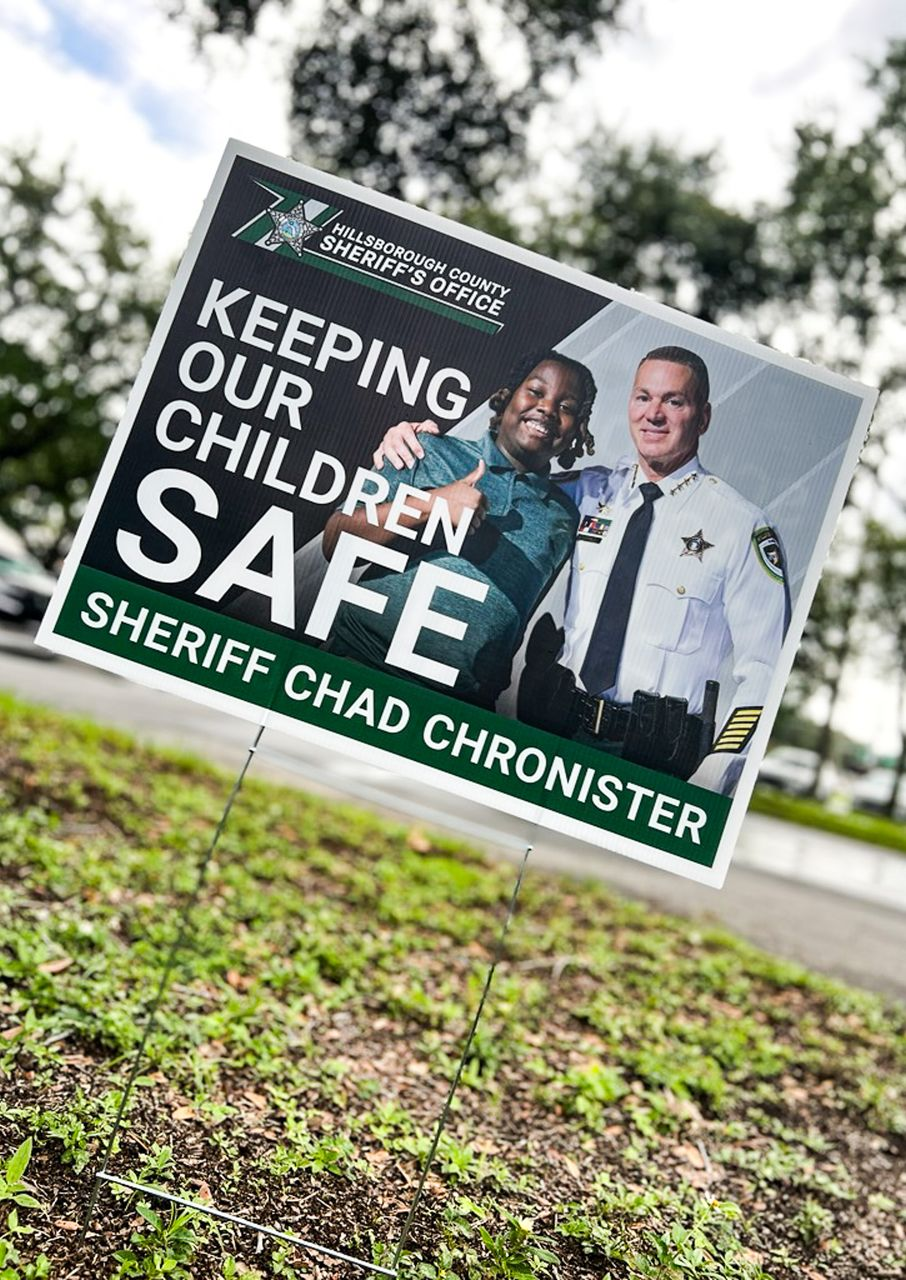 Keeping Our Children Safe sign