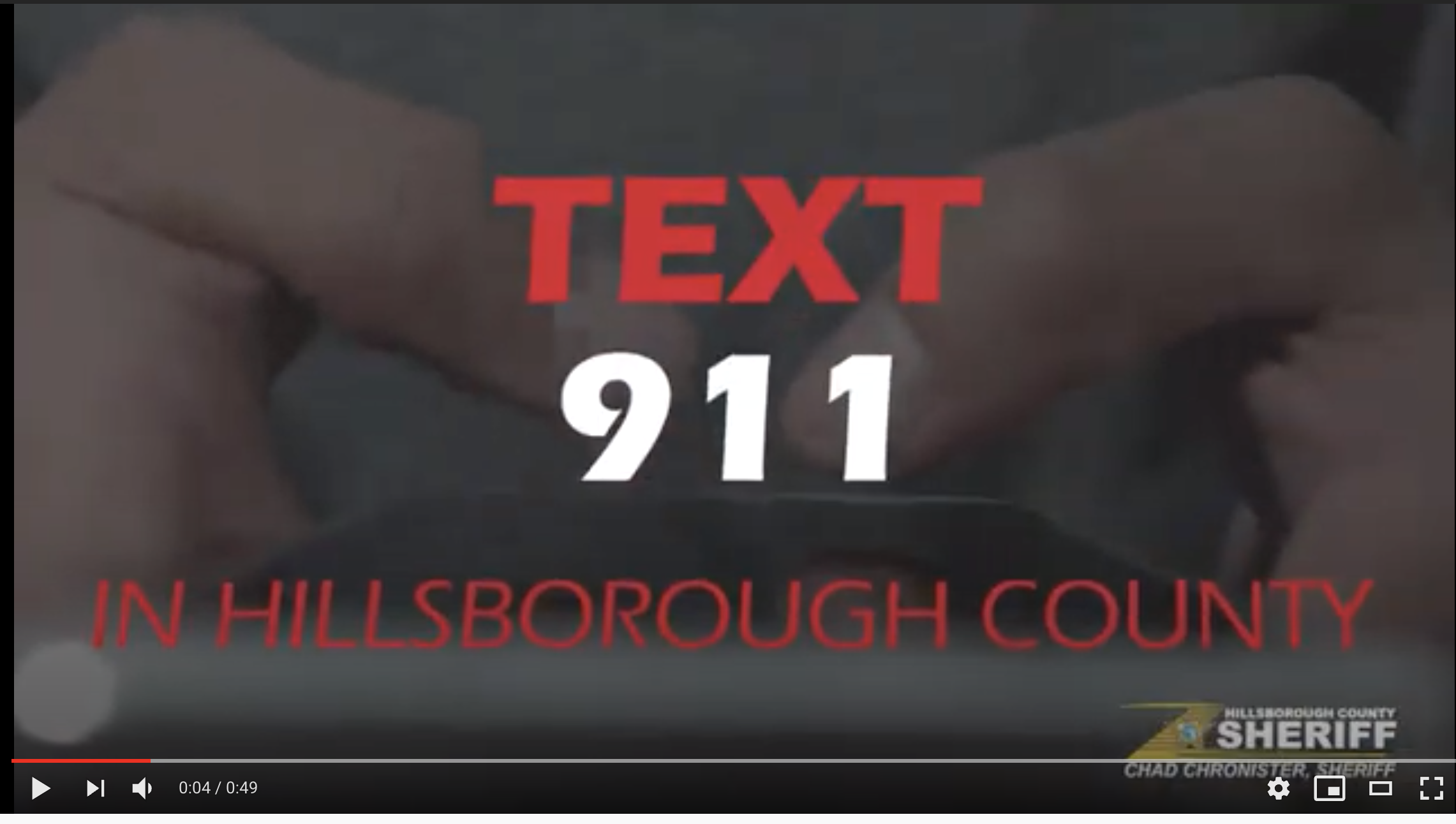 Hillsborough County launches new Text-to-911 program