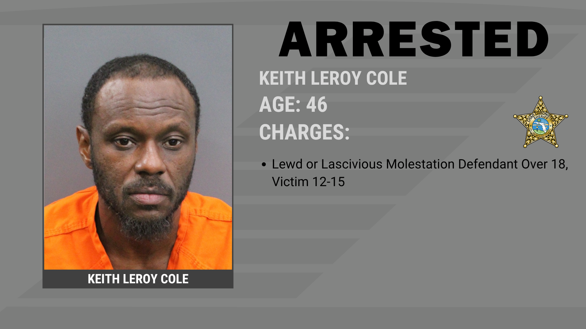 HCSO Arrests Registered Sexual Predator For Lewd Molestation