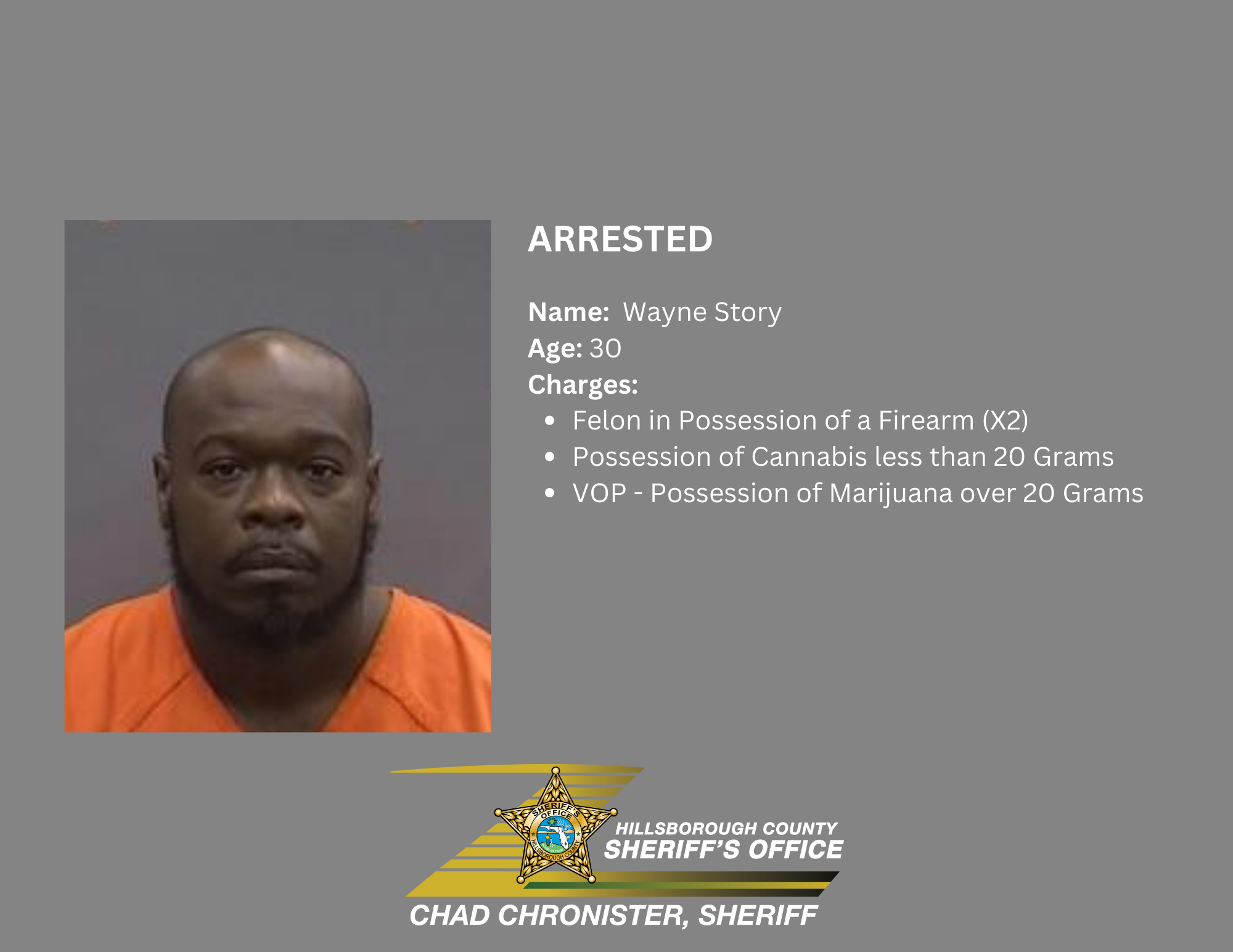 Seven Time Convicted Felon Arrested Hcso Tampa Fl