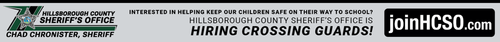 HCSO is hiring crossing guards! Visit joinhcso.com