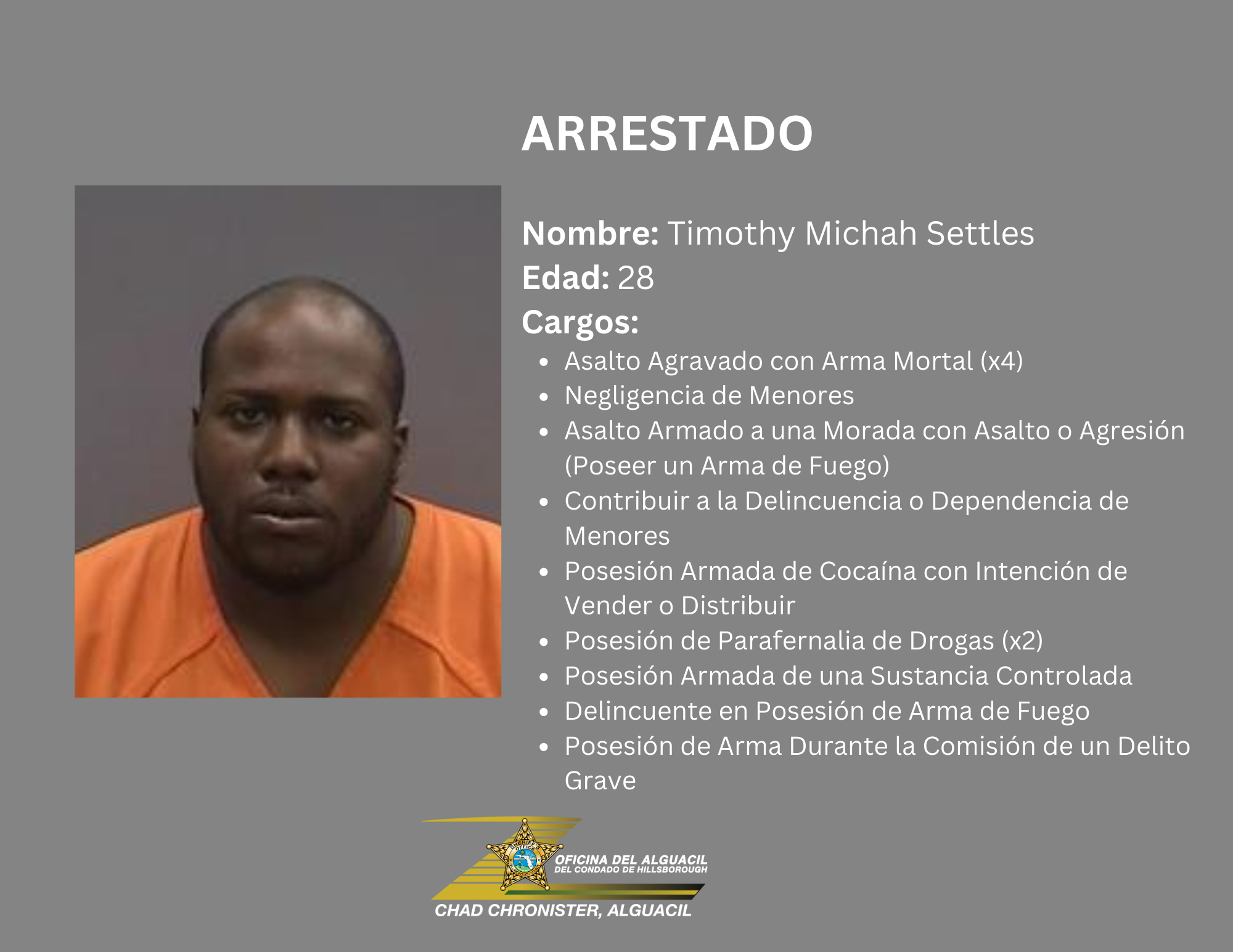 Cuatro Arrestados por Varios Cargos, Incluyendo Negligencia de Menores