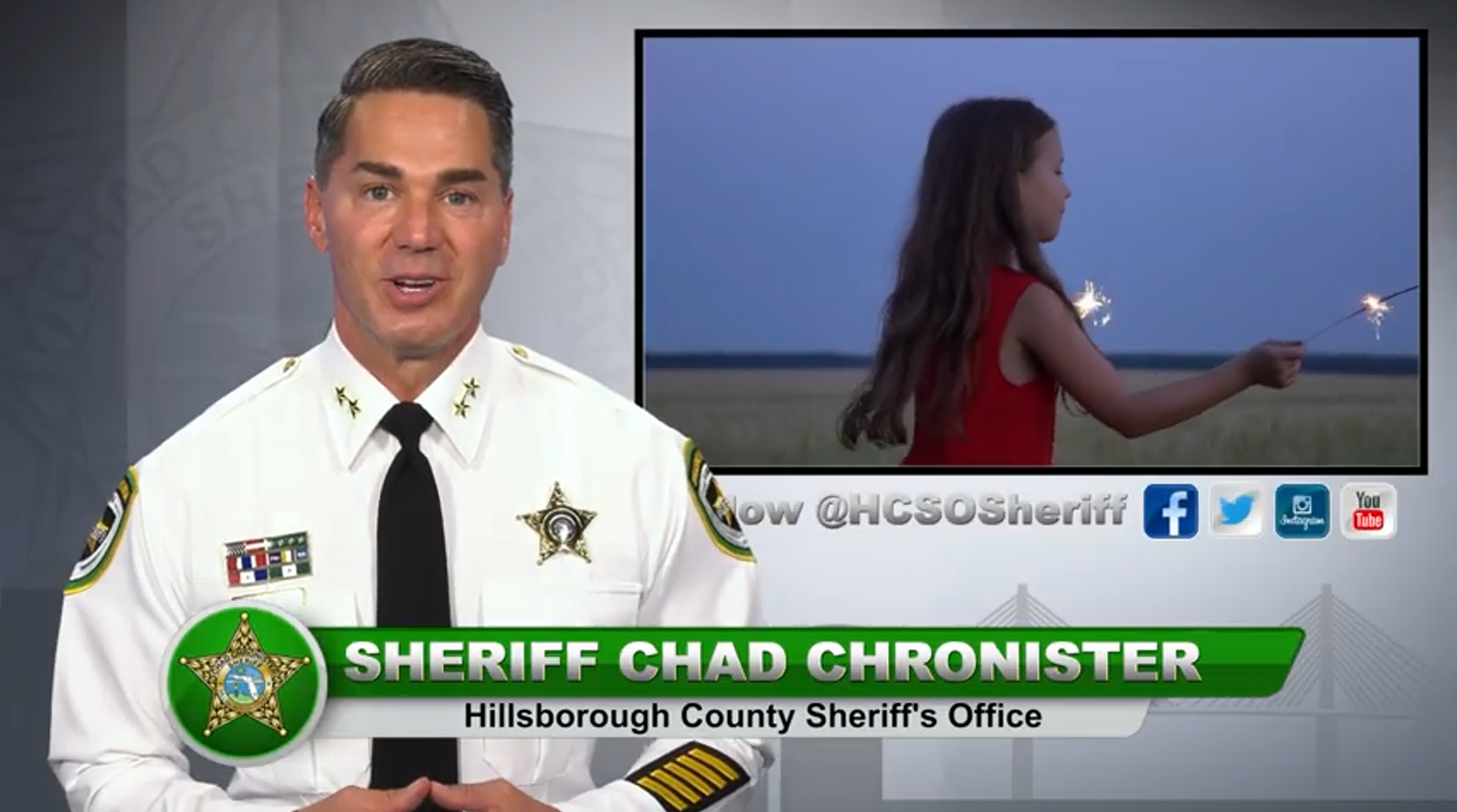 Fireworks safety warning from Sheriff Chad Chronister