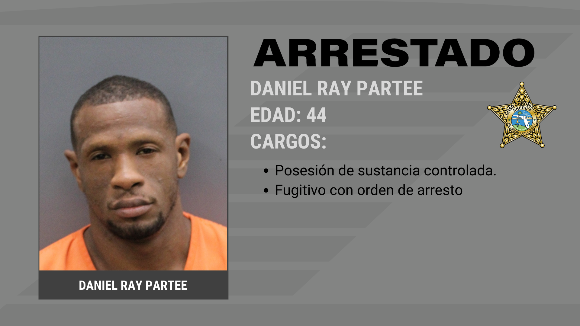 Prófugo buscado por homicidio en Michigan en 2023 arrestado en Tampa