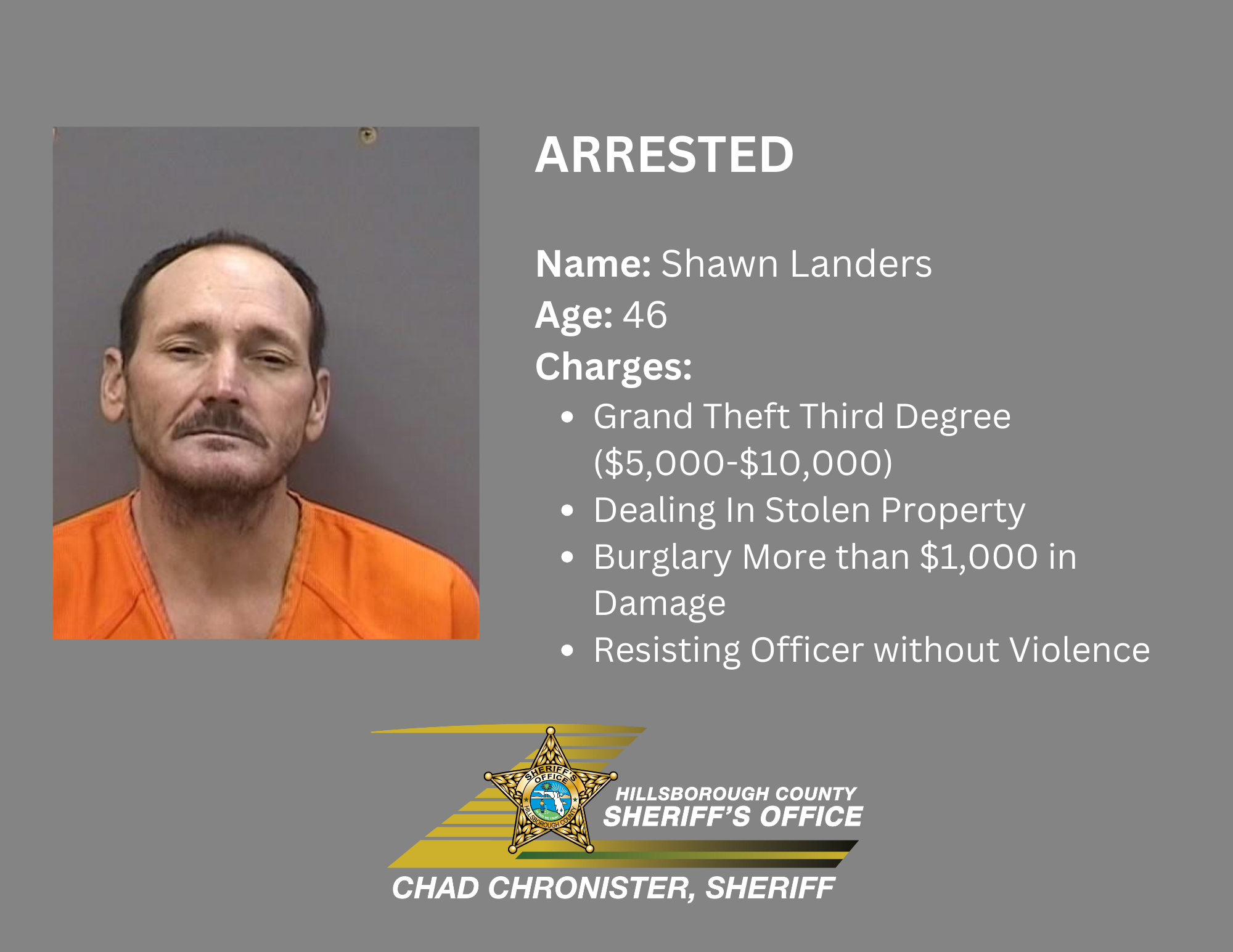 Marine Unit Arrests Felon After Fleeing