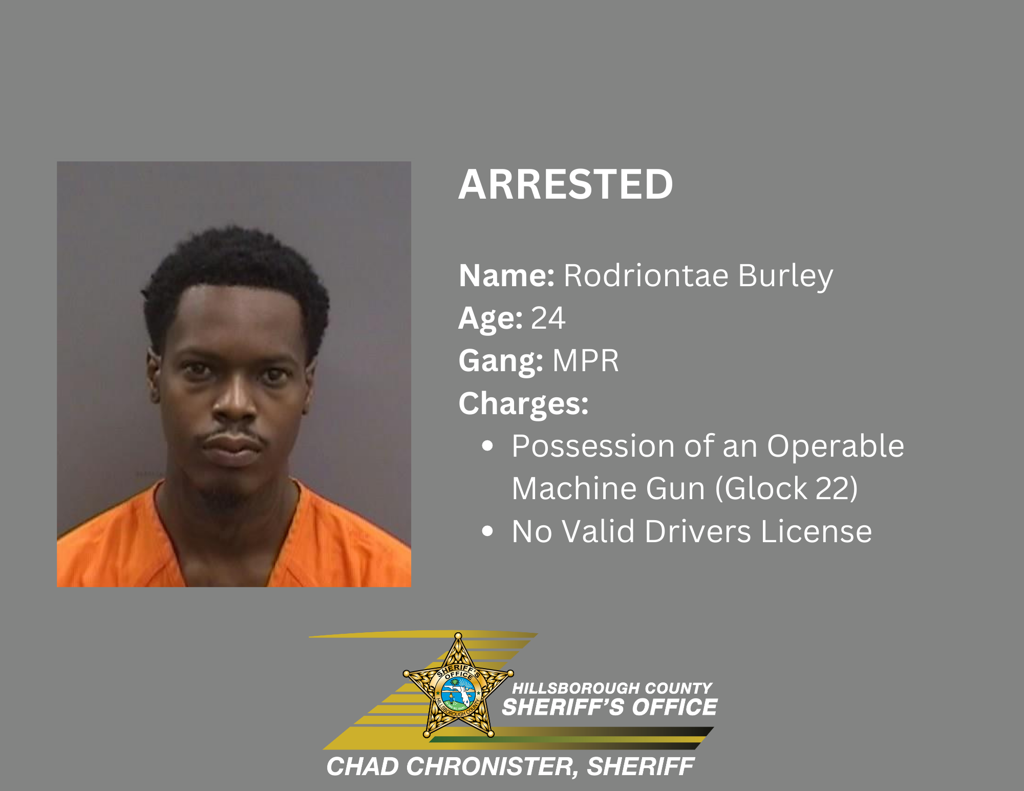 GANG MEMBERS ARRESTED IN POSSESSION OF DRUGS AND "OPERABLE MACHINE GUN" Supporting Image