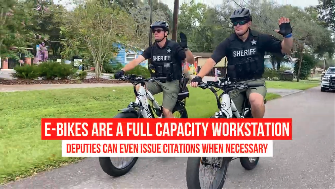 HCSO's Bicycle Response Team rolls out electronic bikes