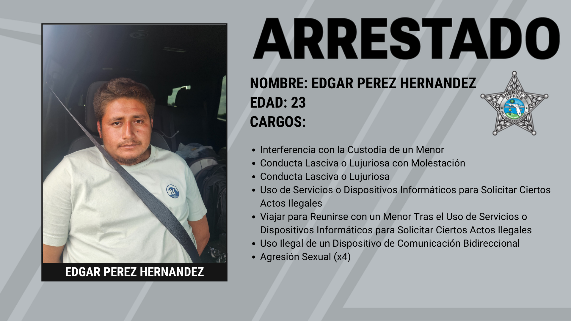 HCSO localiza a menor desaparecida de Tennessee, sospechoso arrestado en Texas
