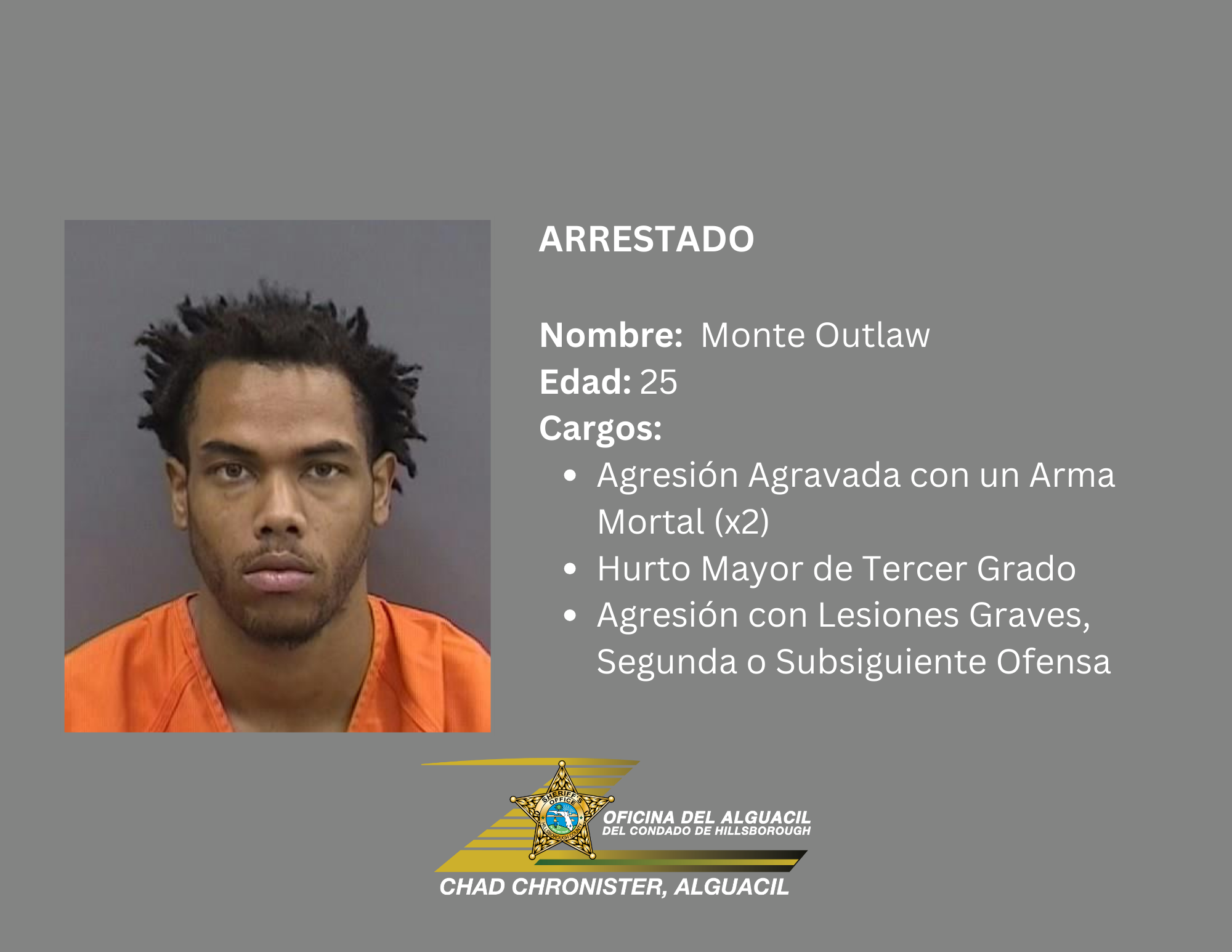 HOMBRE ARRESTADO POR DISPARAR EN MCDONALD'S
