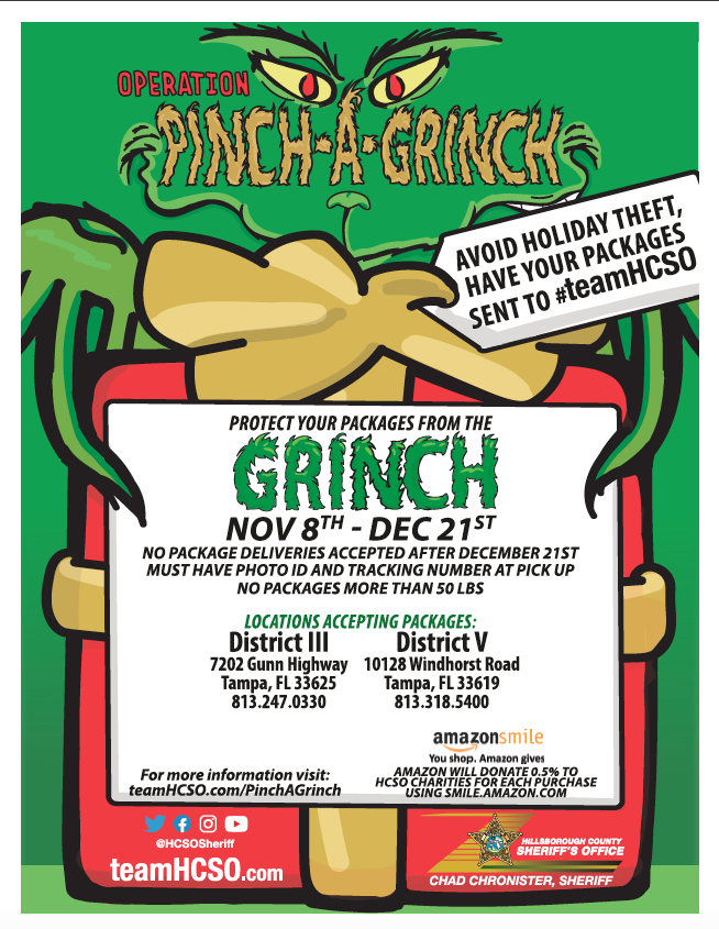 Operation Pinch-A-Grinch returns after successful campaign last year