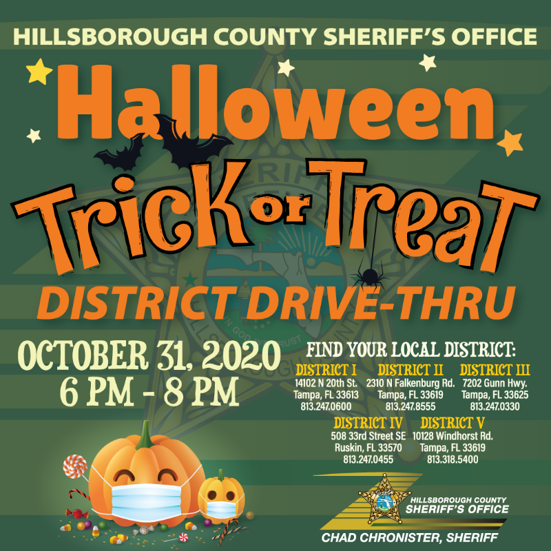 HCSO Districts Offering Drive-Thru Trick-or-Treating