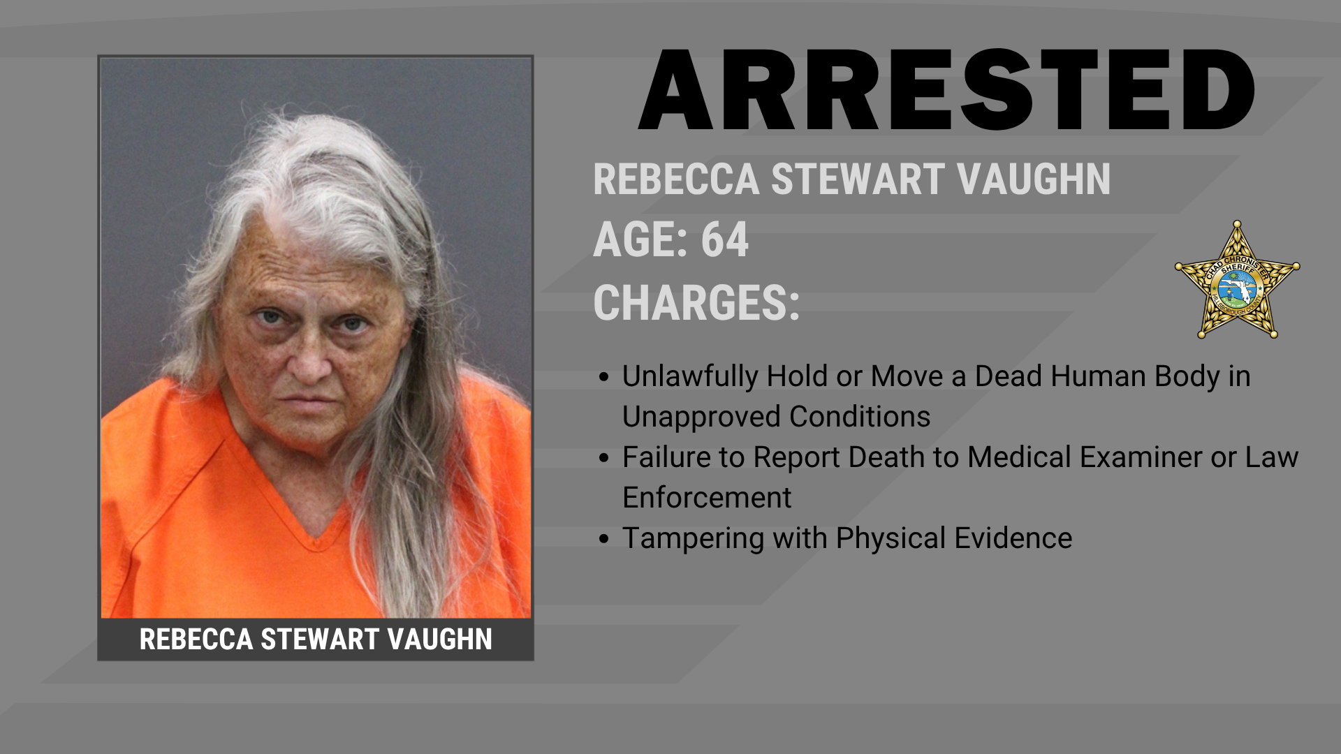 ARREST MADE AFTER VICTIM IDENTIFIED IN LUTZ DEATH INVESTIGATION 