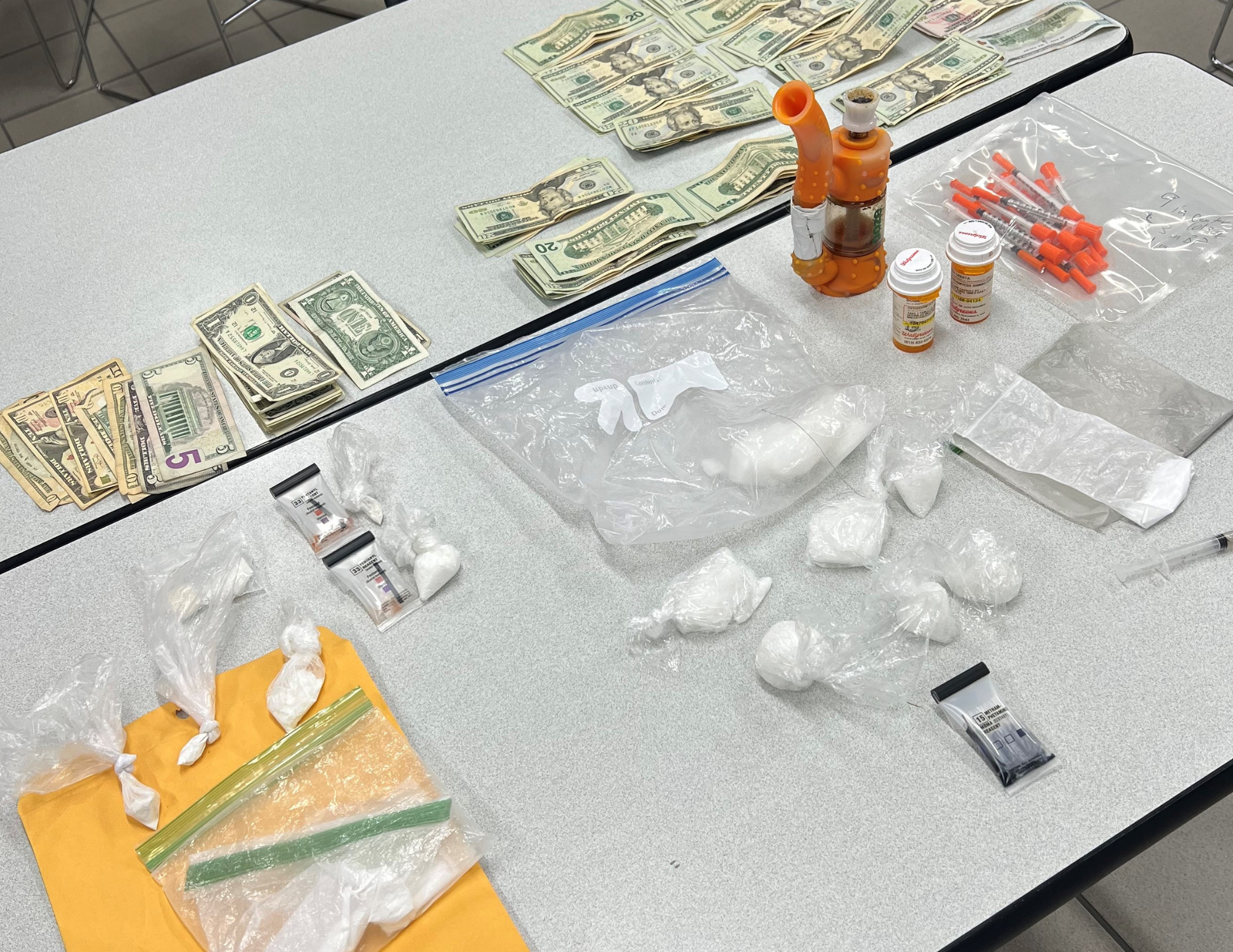 TWO ARRESTED FOR DRUG TRAFFICKING 