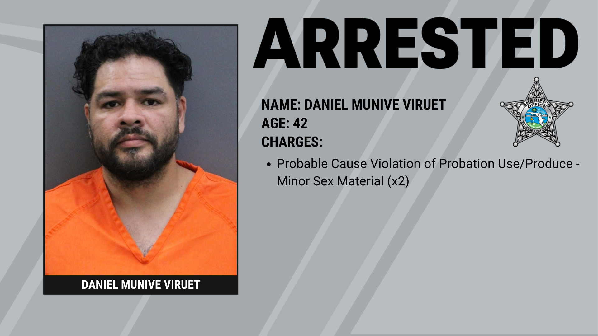 MAN ON PROBATION FOR CSAM REARRESTED ON SIMILAR CHARGES A YEAR LATER