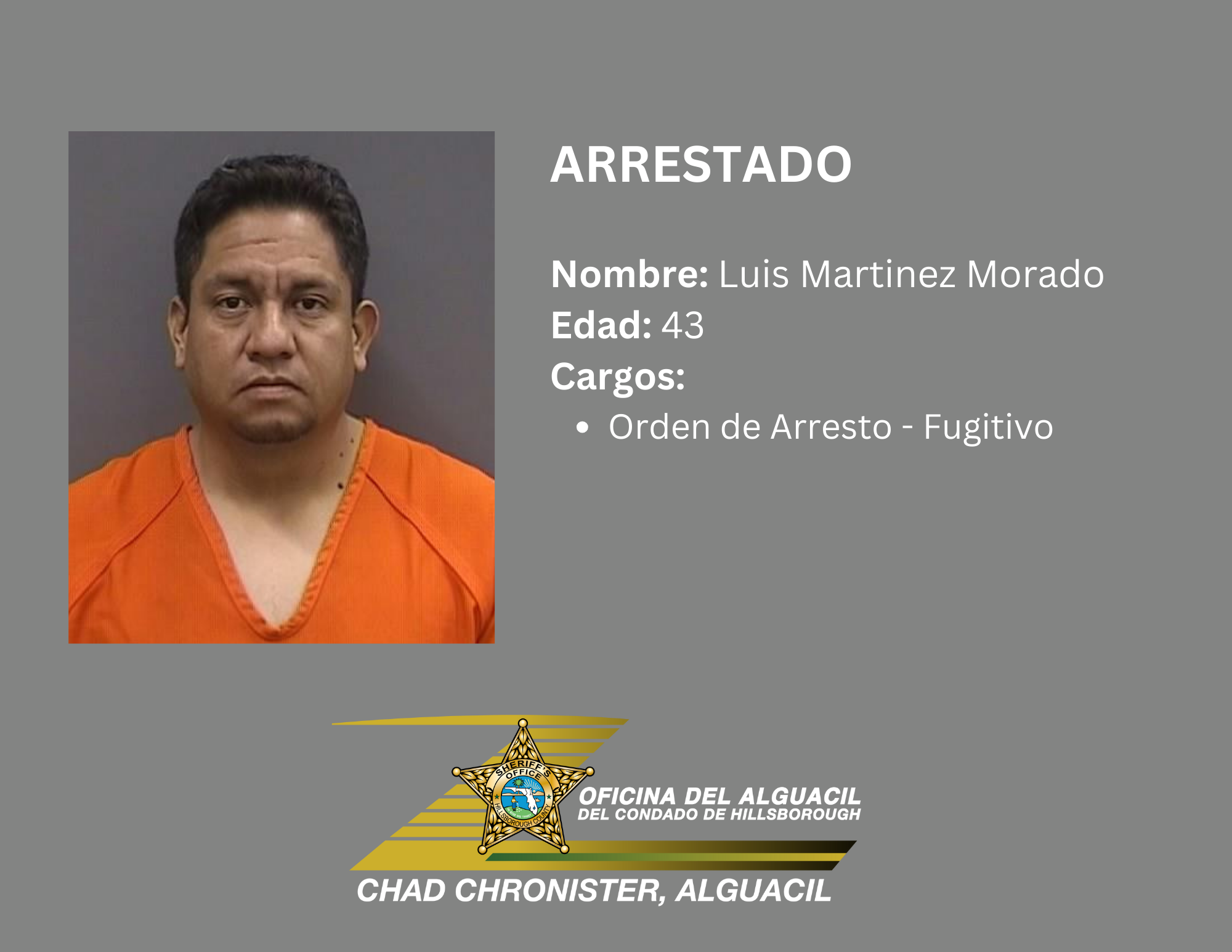 HOMBRE BUSCADO EN TENNESSEE ARRESTADO POR CARGOS DE ABUSO SEXUAL
