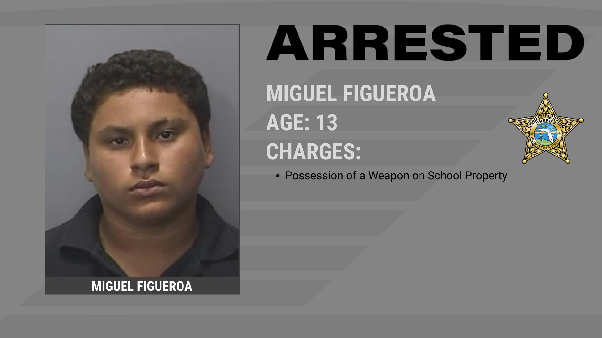 Student Arrested For Bringing A Weapon Onto School Campus