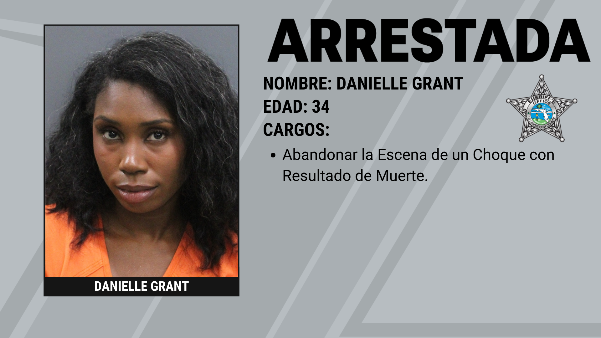 Conductora arrestada por choque con fuga que dejó a peatón de 82 años sin vida