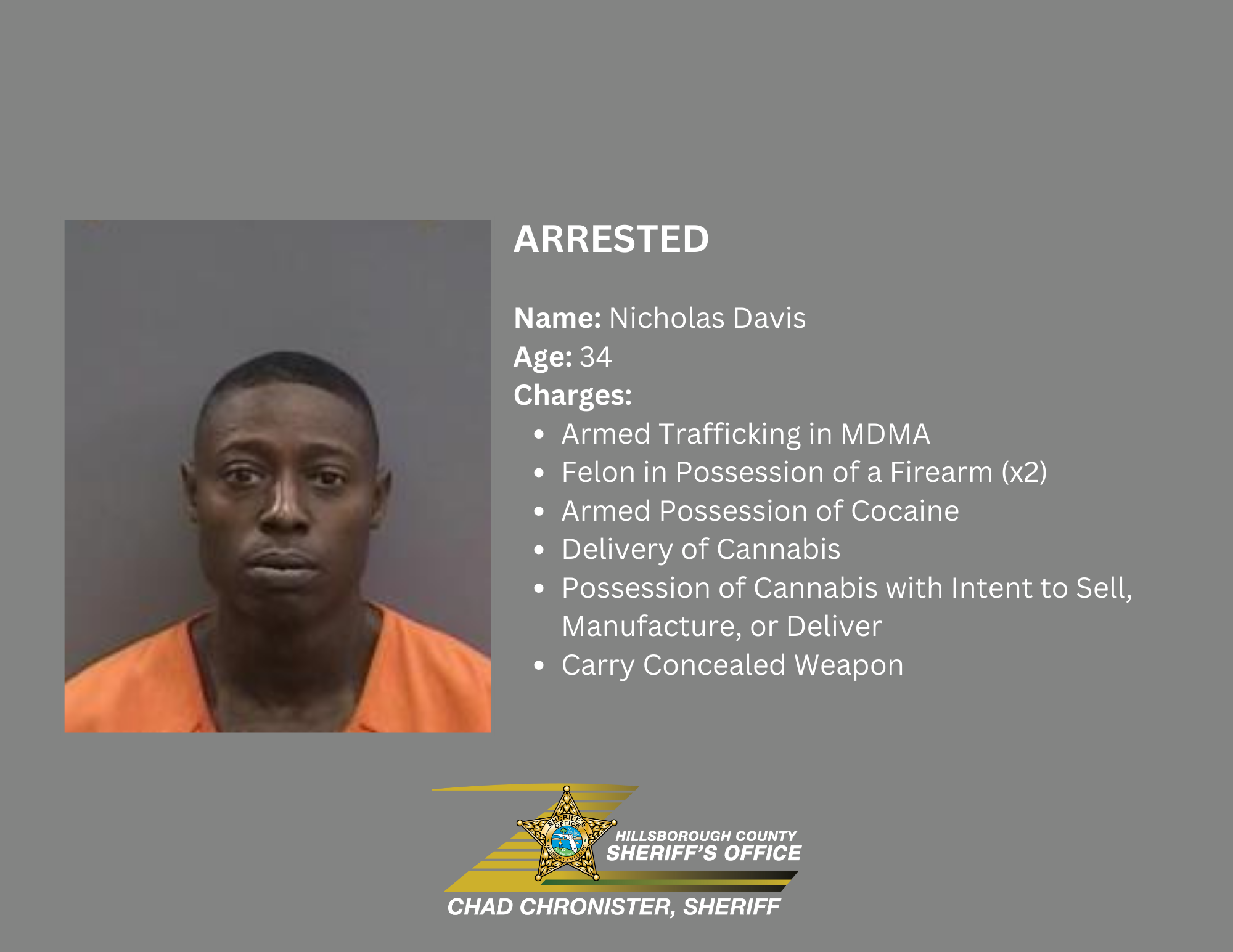 Two-Time Felon Arrested for Drug Trafficking