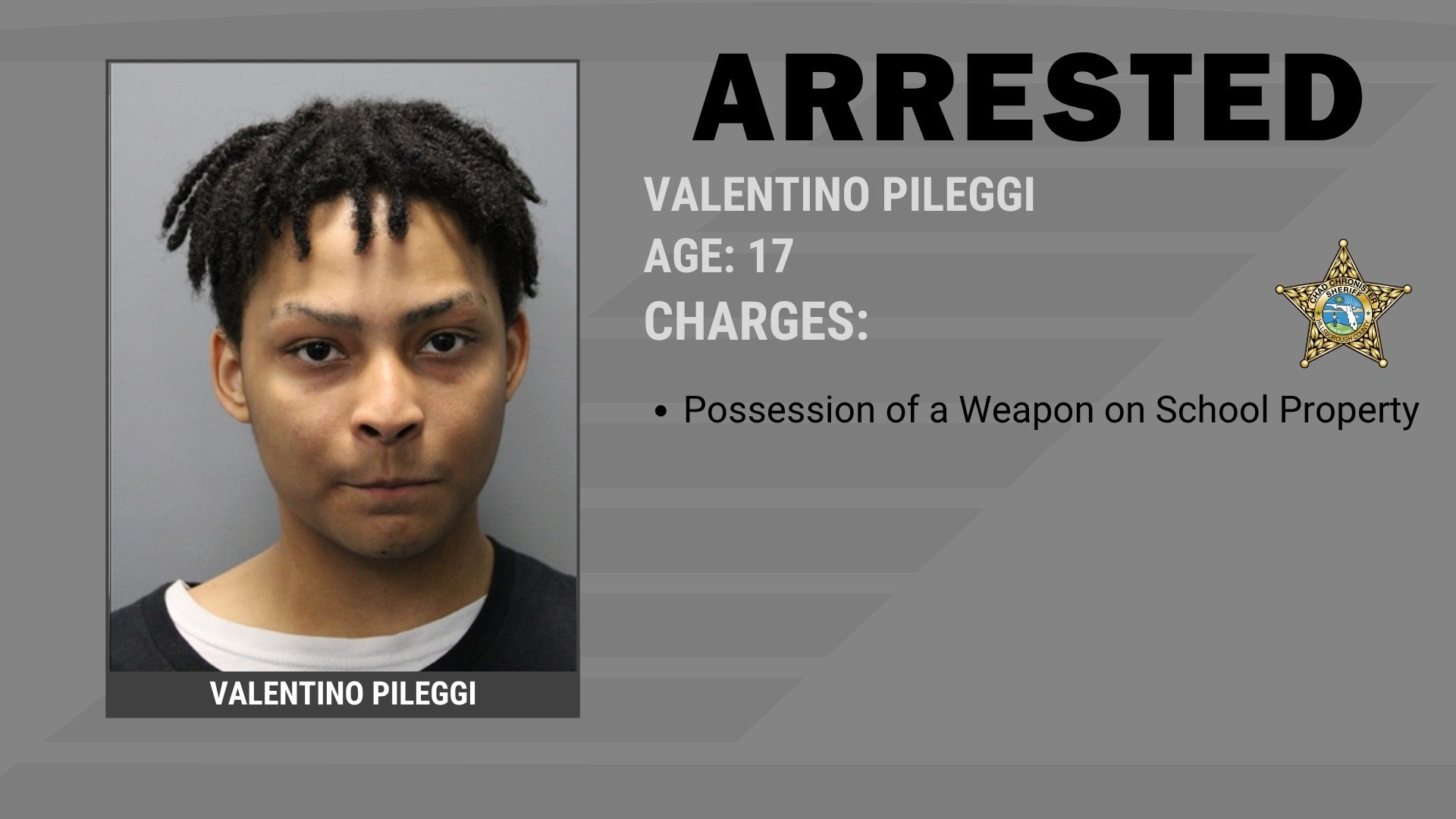 Student Arrested for Bringing Weapon to School Supporting Image