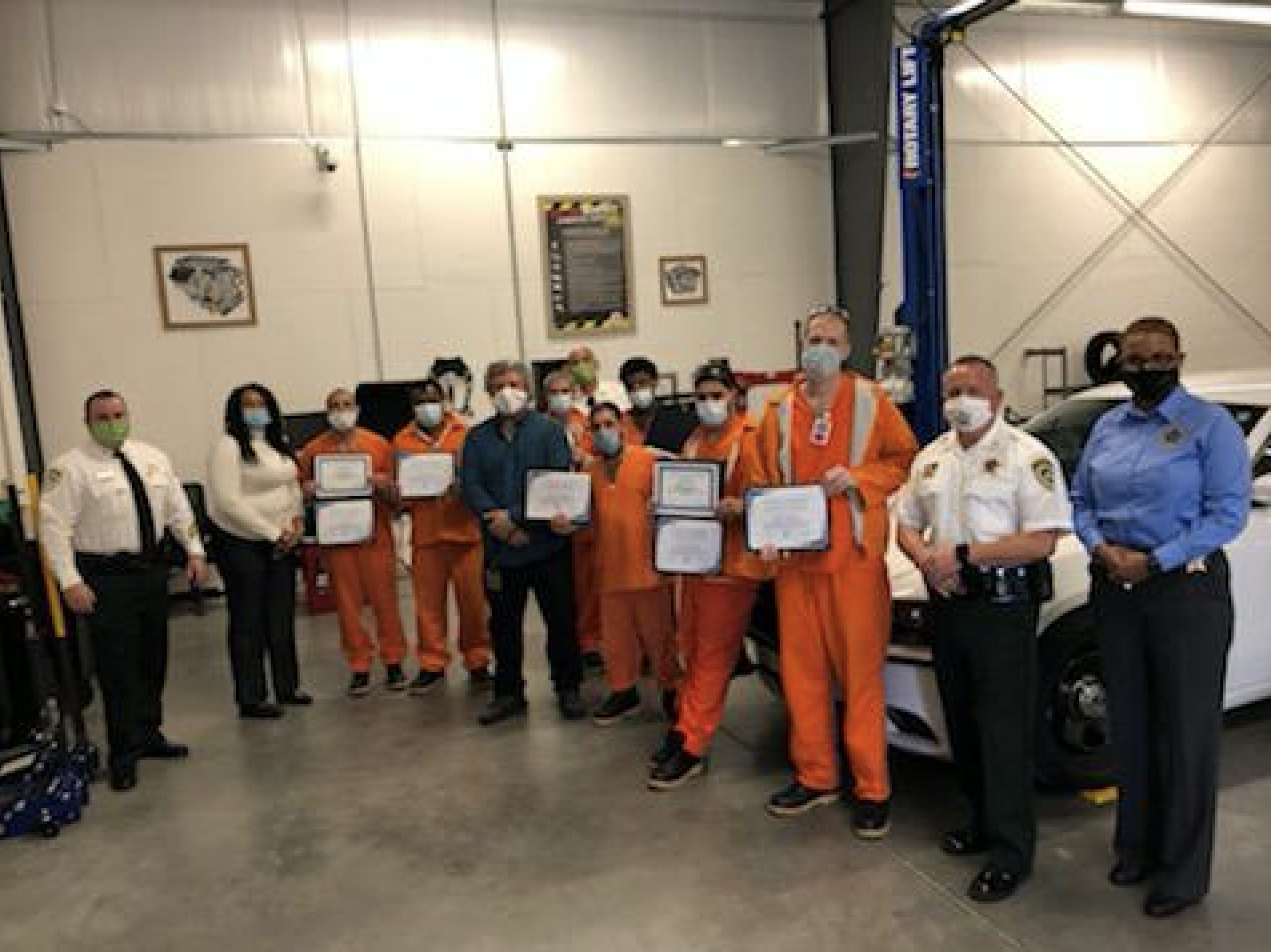 First class of inmates graduates from HCSO Vocational Training Center
