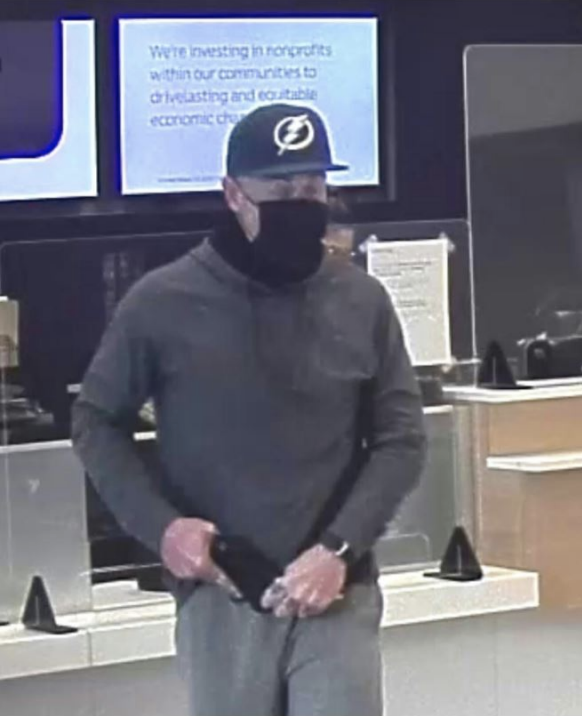 HCSO Detectives Searching for Bank Robber