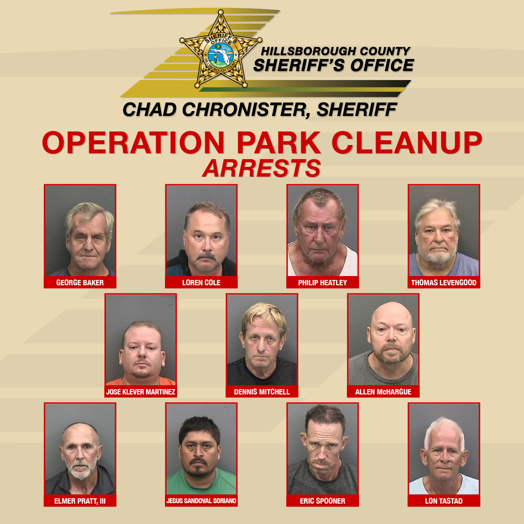 Detectives arrest 11 during "Operation Park Cleanup"