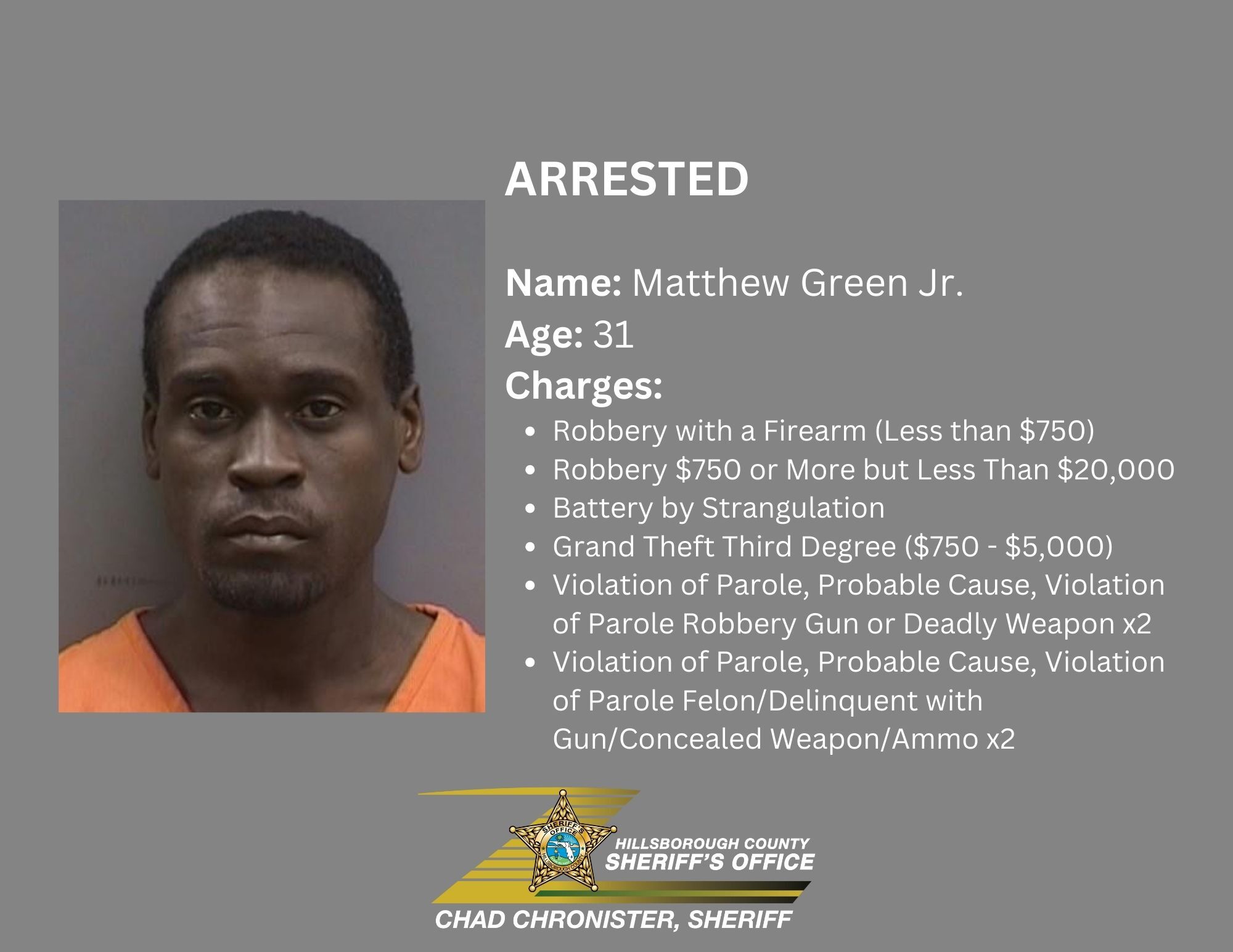 Violent Crime Suspect Arrested 