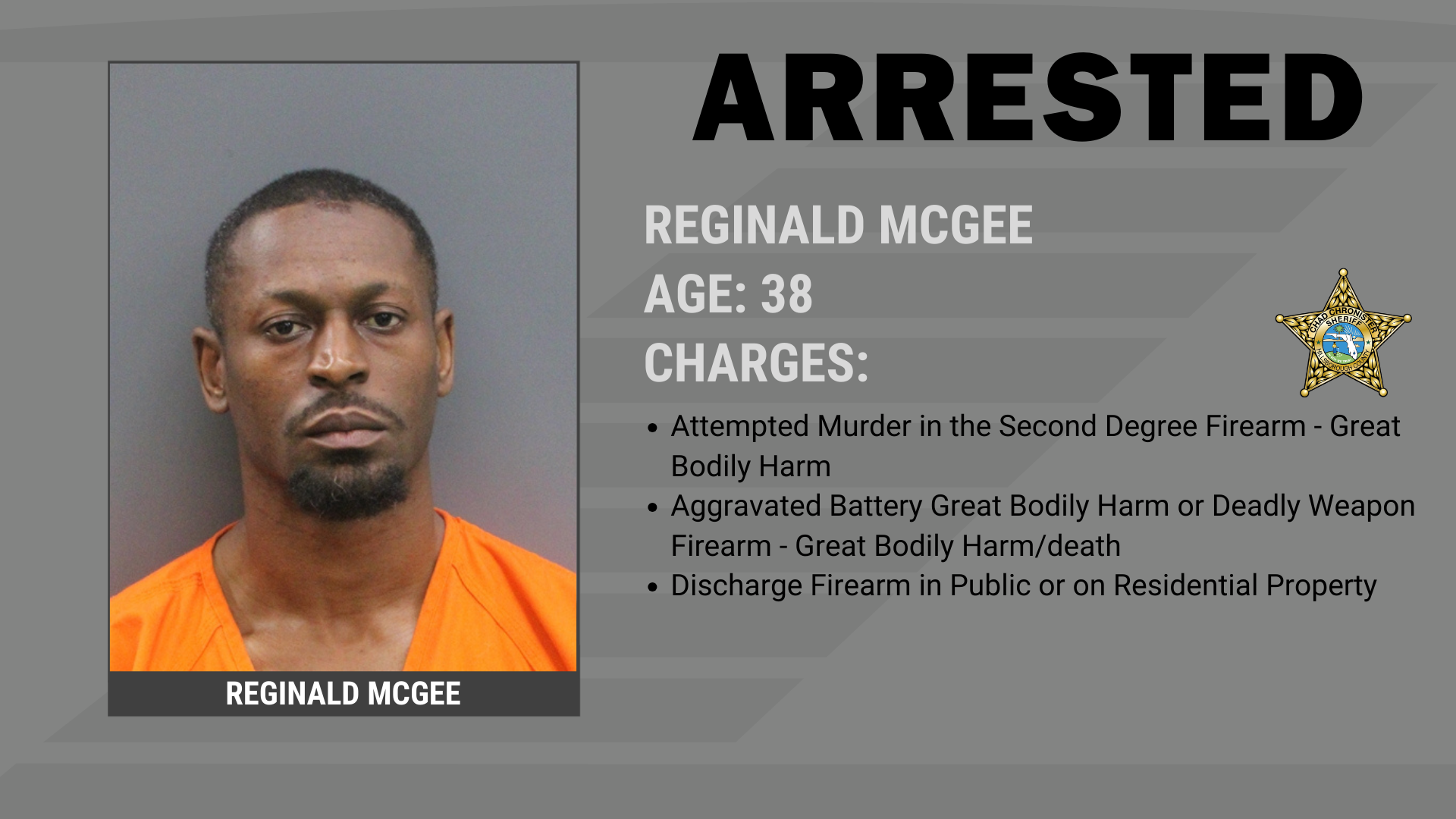 HCSO Arrests Man for Shooting Door-to-Door Solicitor Supporting Image