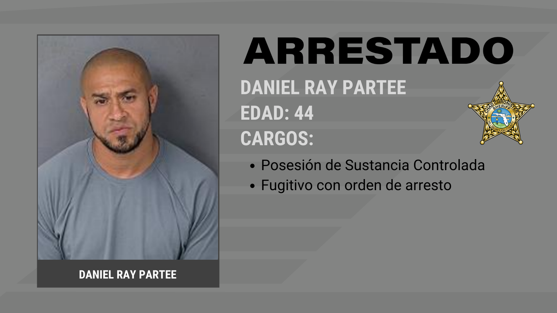Prófugo buscado por homicidio en Michigan en 2023 arrestado en Tampa