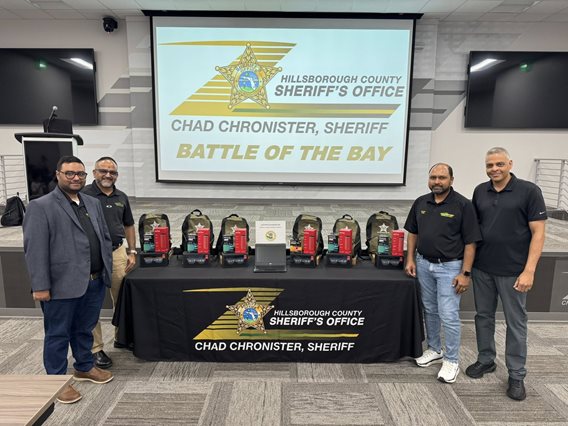 On Friday, April 4th, 2025, the Sheriff's Indian Advisory Council had the privilege of donating laptops to students from Junior Achievement of Tampa Bay and 3DE programs within Hillsborough County Schools.