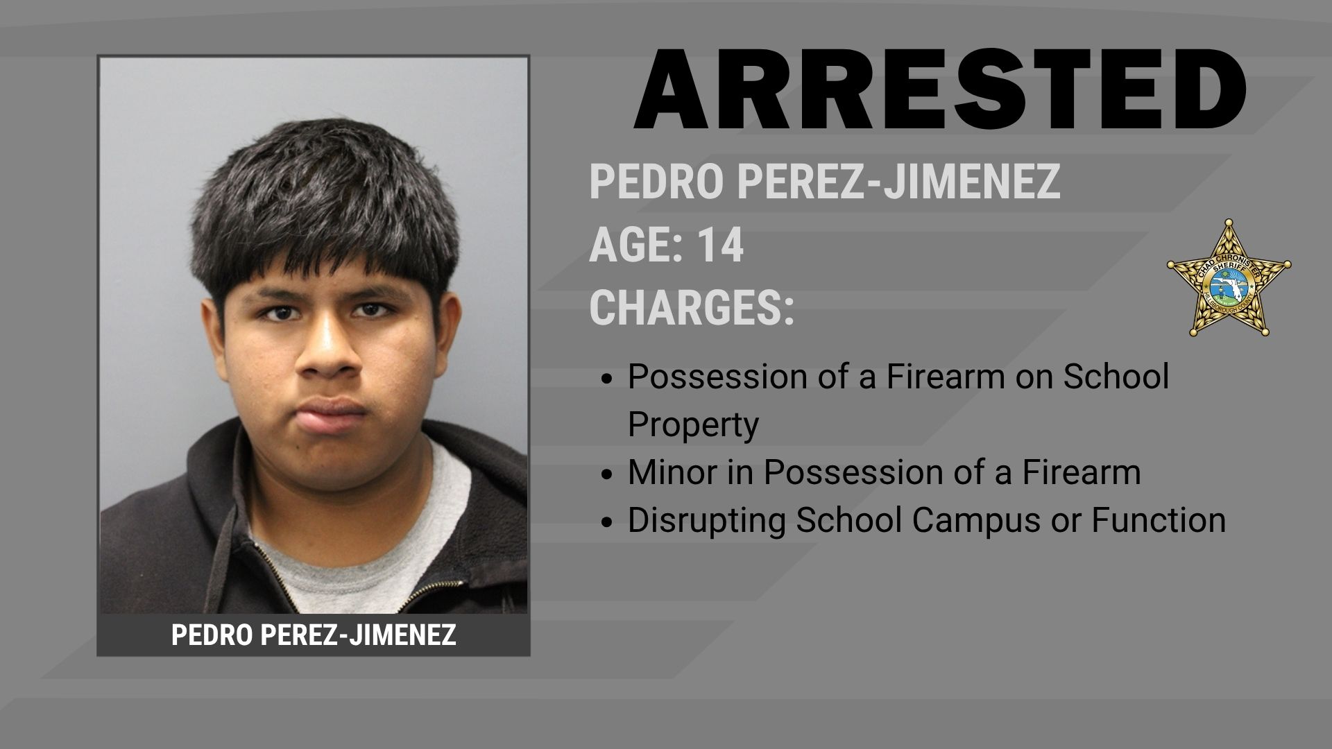 FOUR STUDENTS ARRESTED AFTER FIREARMS FOUND ON CAMPUS  Supporting Image