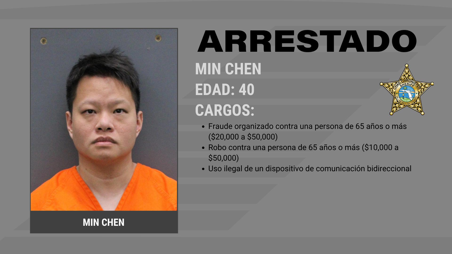 Hombre arrestado en estafa de fraude contra una persona mayor por miles de dólares Supporting Image