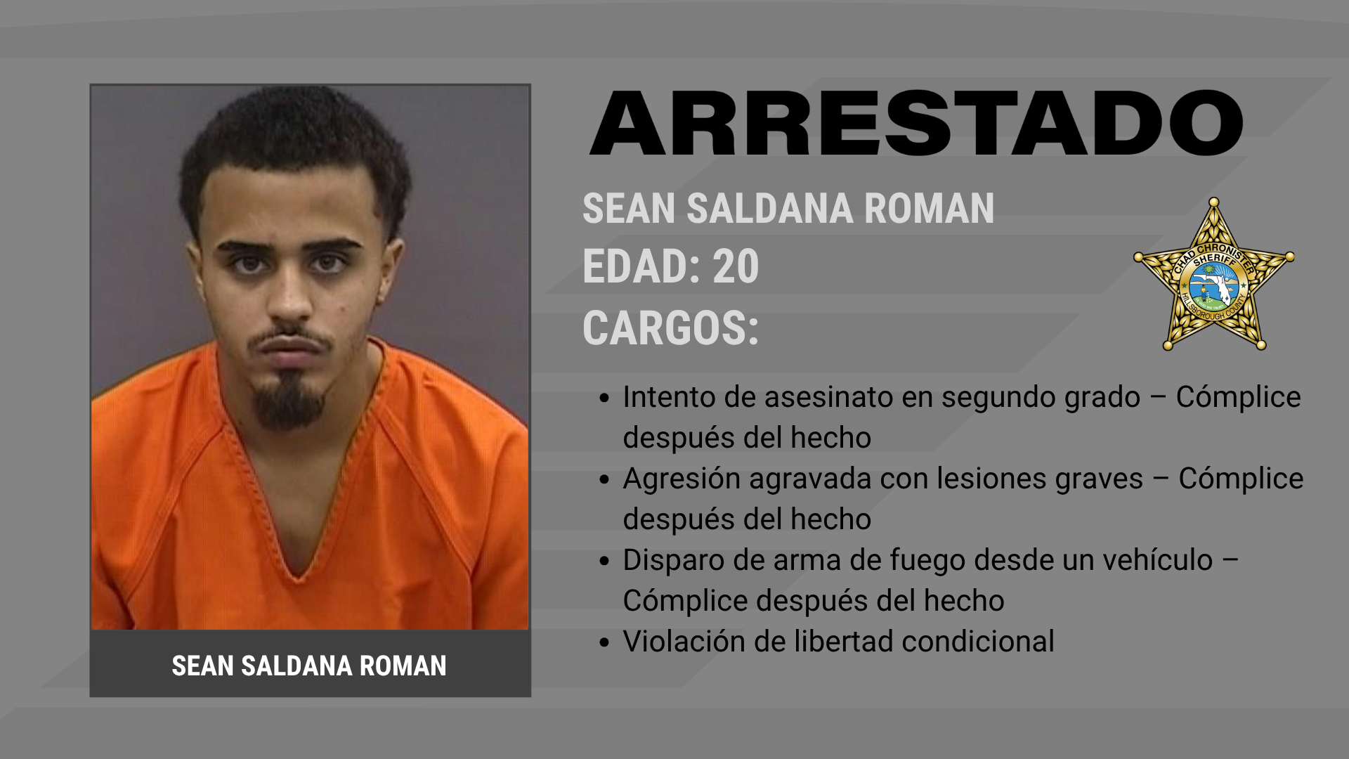 Dos Arrestados en Conexión con Tiroteo en Tampa