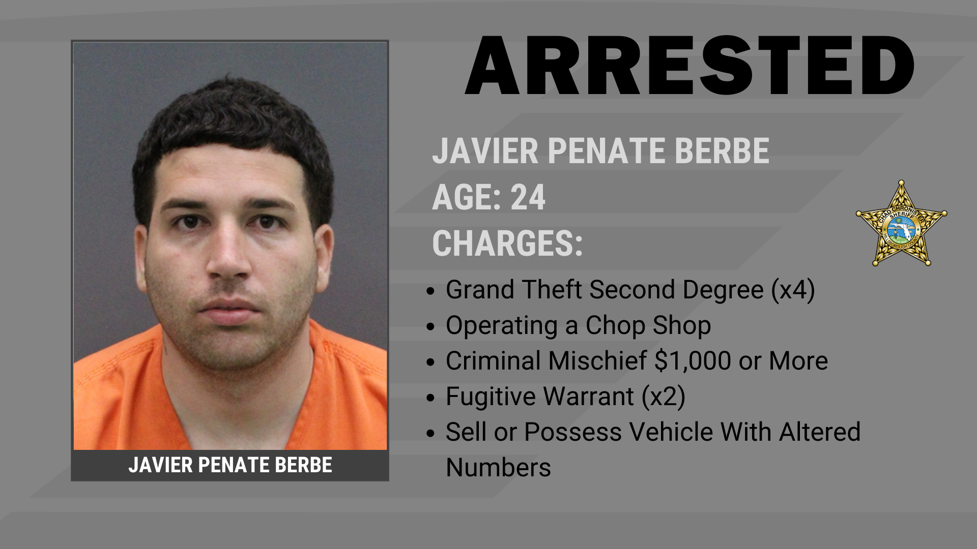 HCSO Shuts Down Riverview Chop Shop, Three Arrested  Supporting Image