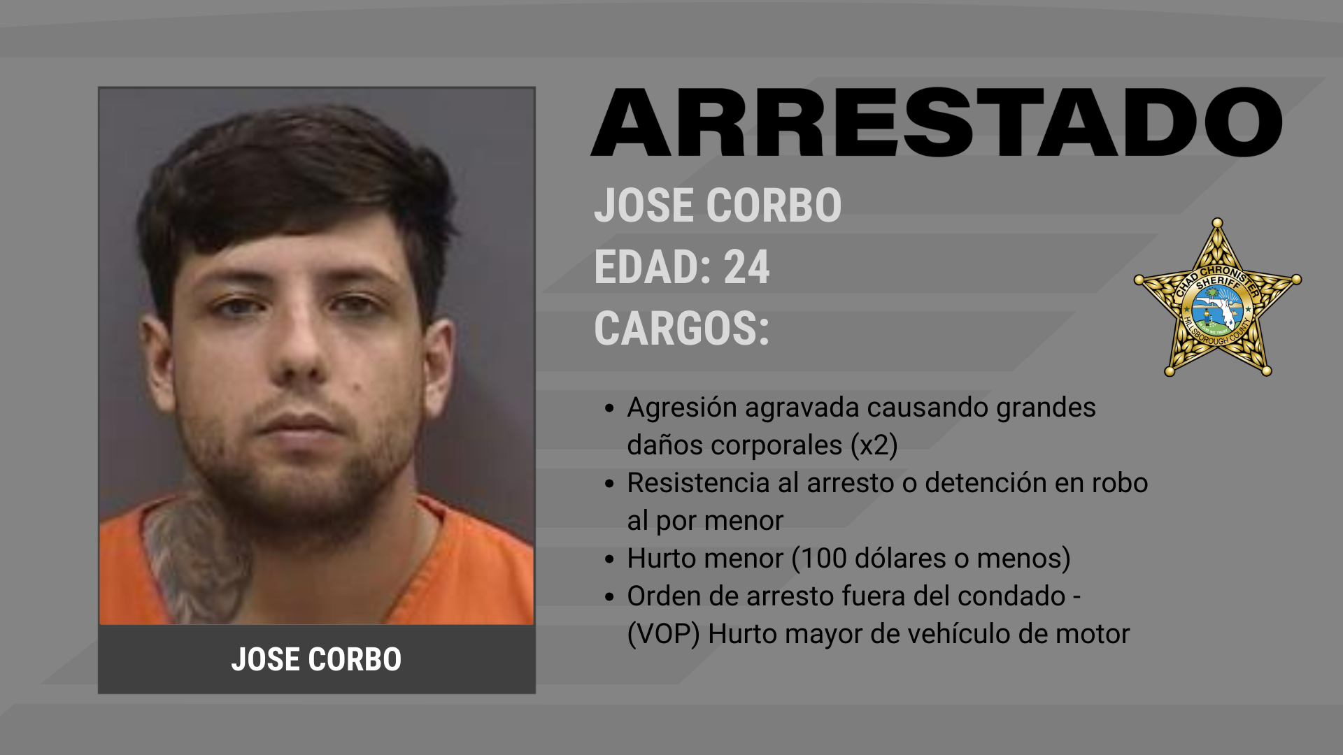 DOS ARRESTADOS POR INCIDENTE DE CHOQUE Y FUGA Supporting Image