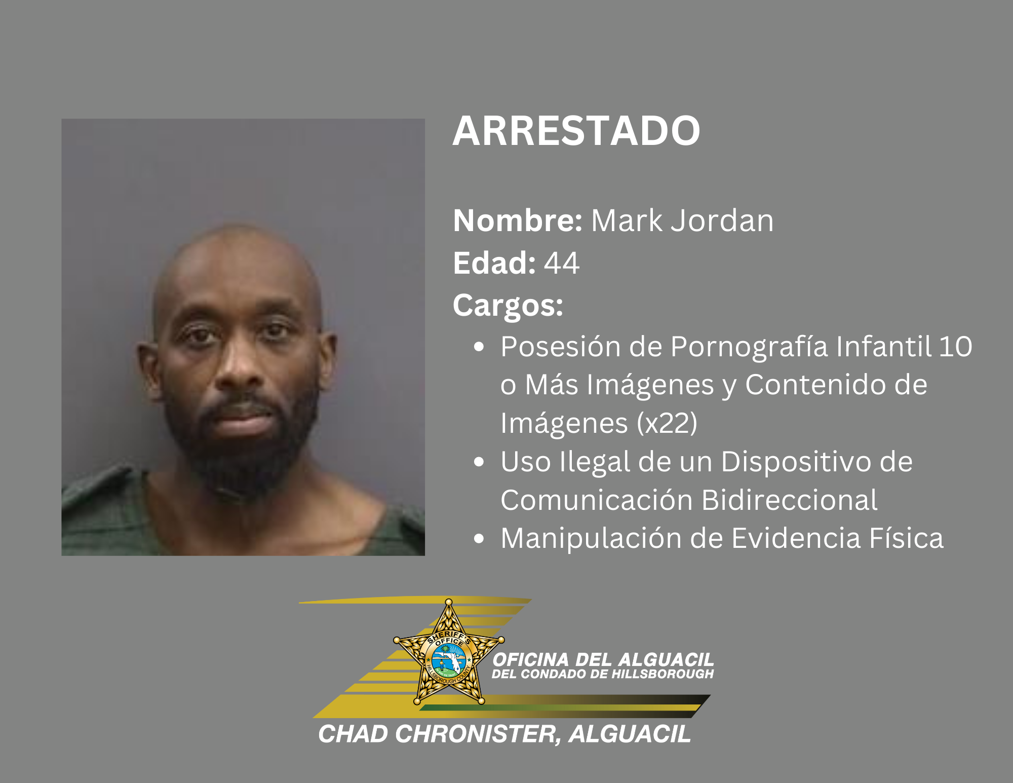 Conserje de escuela charter arrestado por pornografía infantil | HCSO,  Tampa, FL