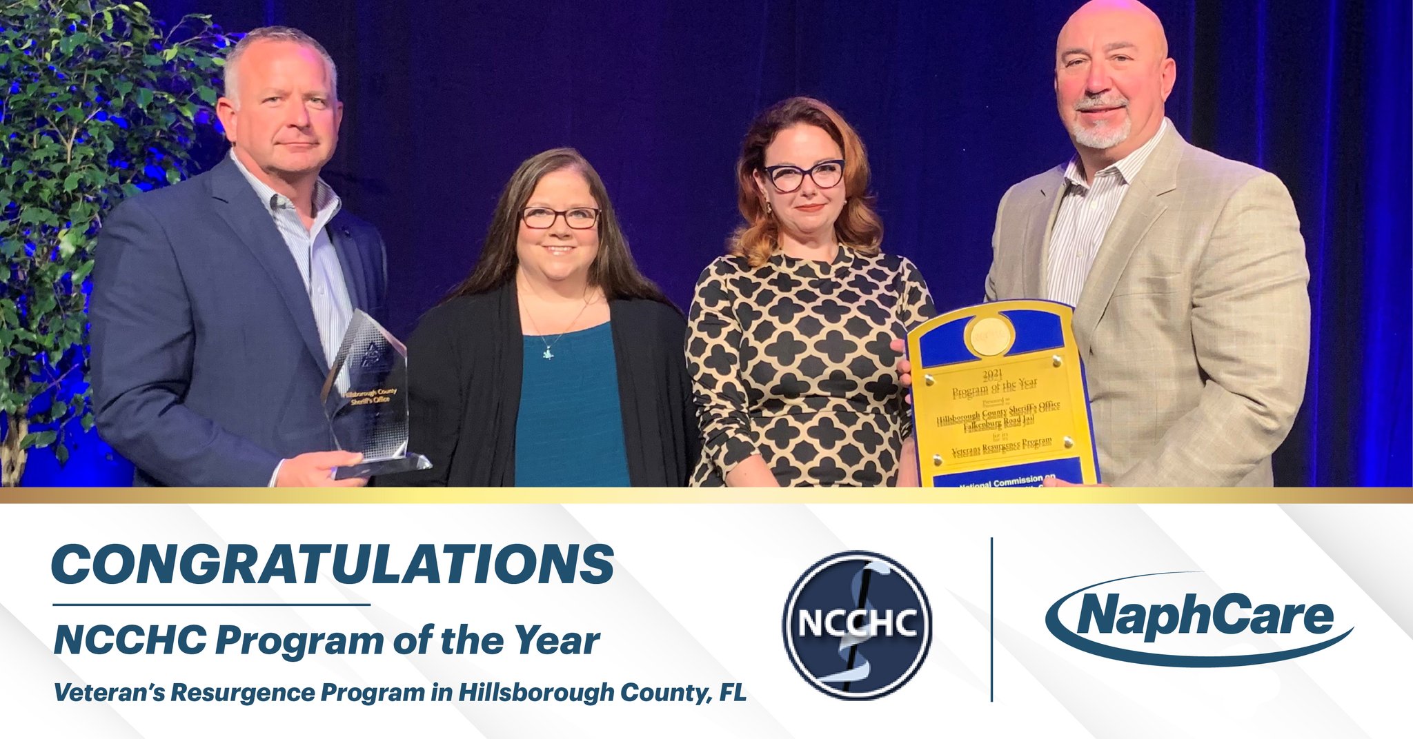 National Commission on Correctional Health Care awards Hillsborough County Sheriff’s Office ‘Program of the Year’ for veteran-focused services