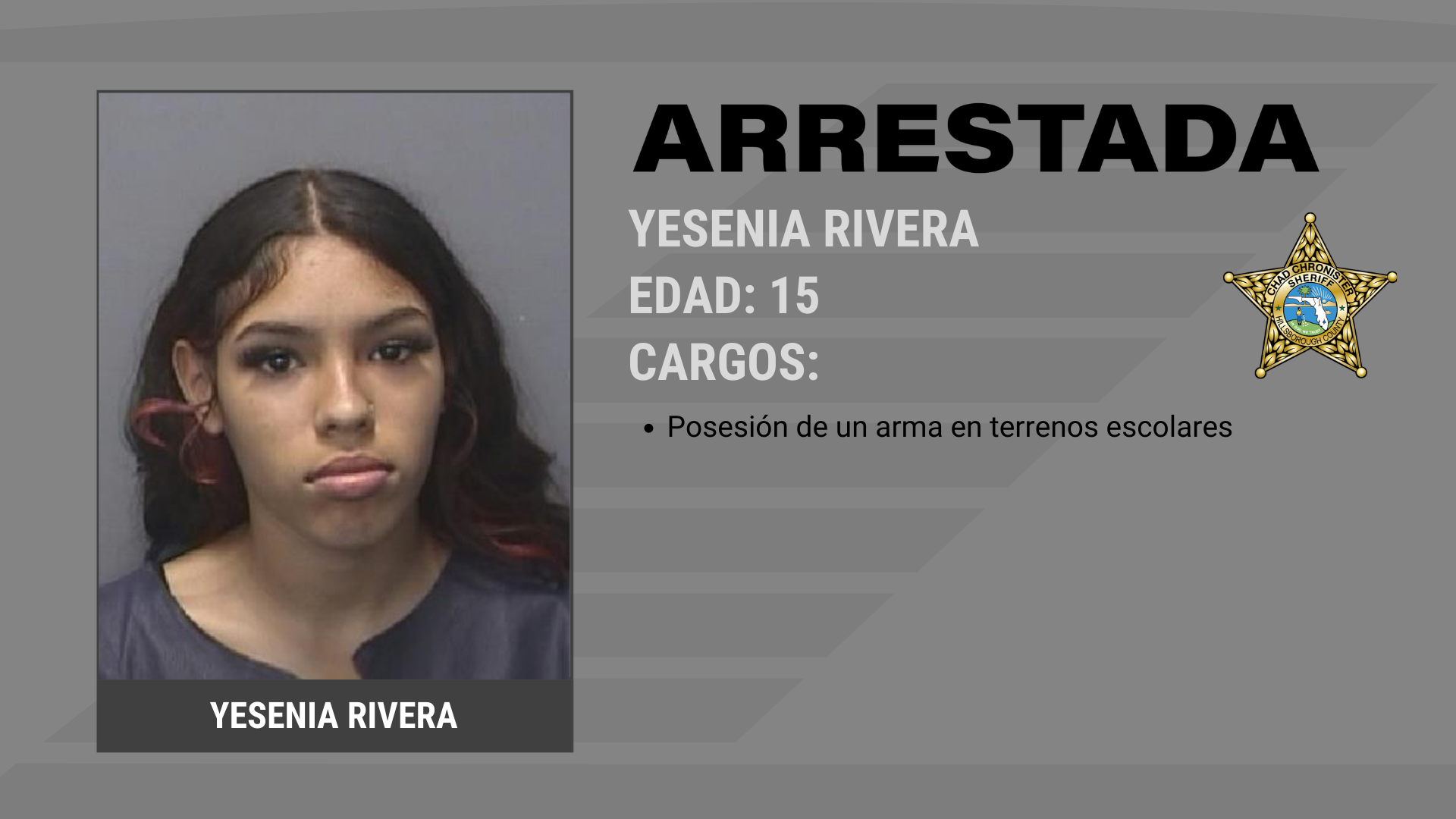 Estudiante arrestada en la escuela secundaria Lennard
