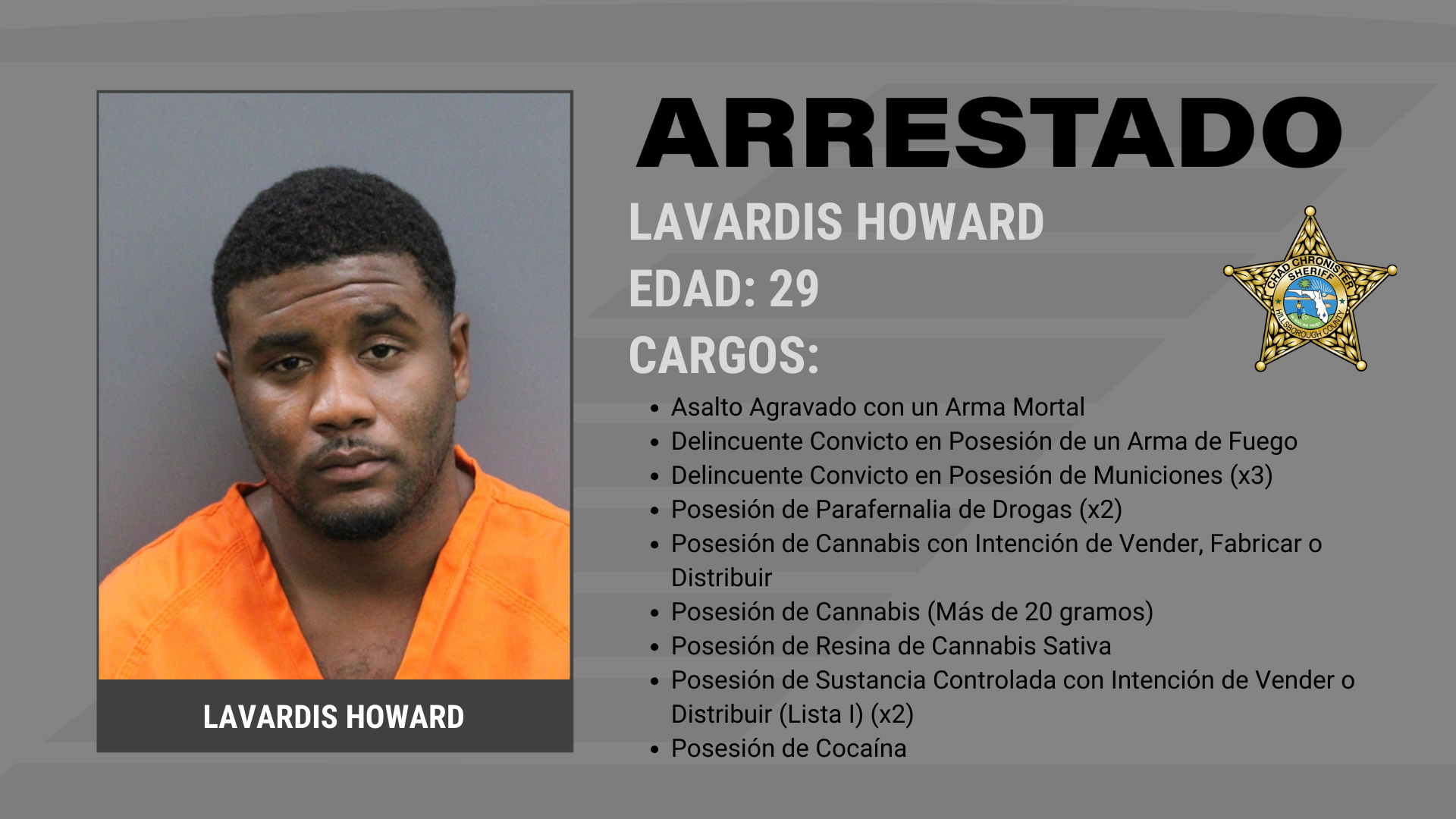 Delincuente Convicto en Ocho Ocasiones Arrestado en Investigación de Pandillas Supporting Image