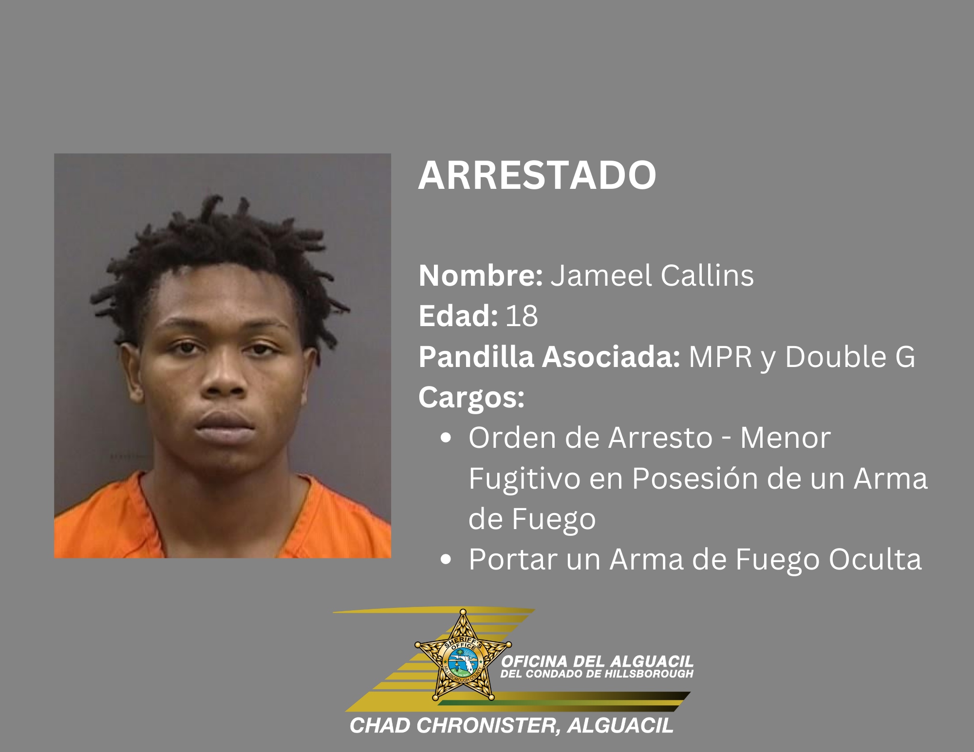 PANDILLEROS ARRESTADOS POR POSESIÓN DE DROGAS Y “AMETRALLADORA OPERABLE” Supporting Image
