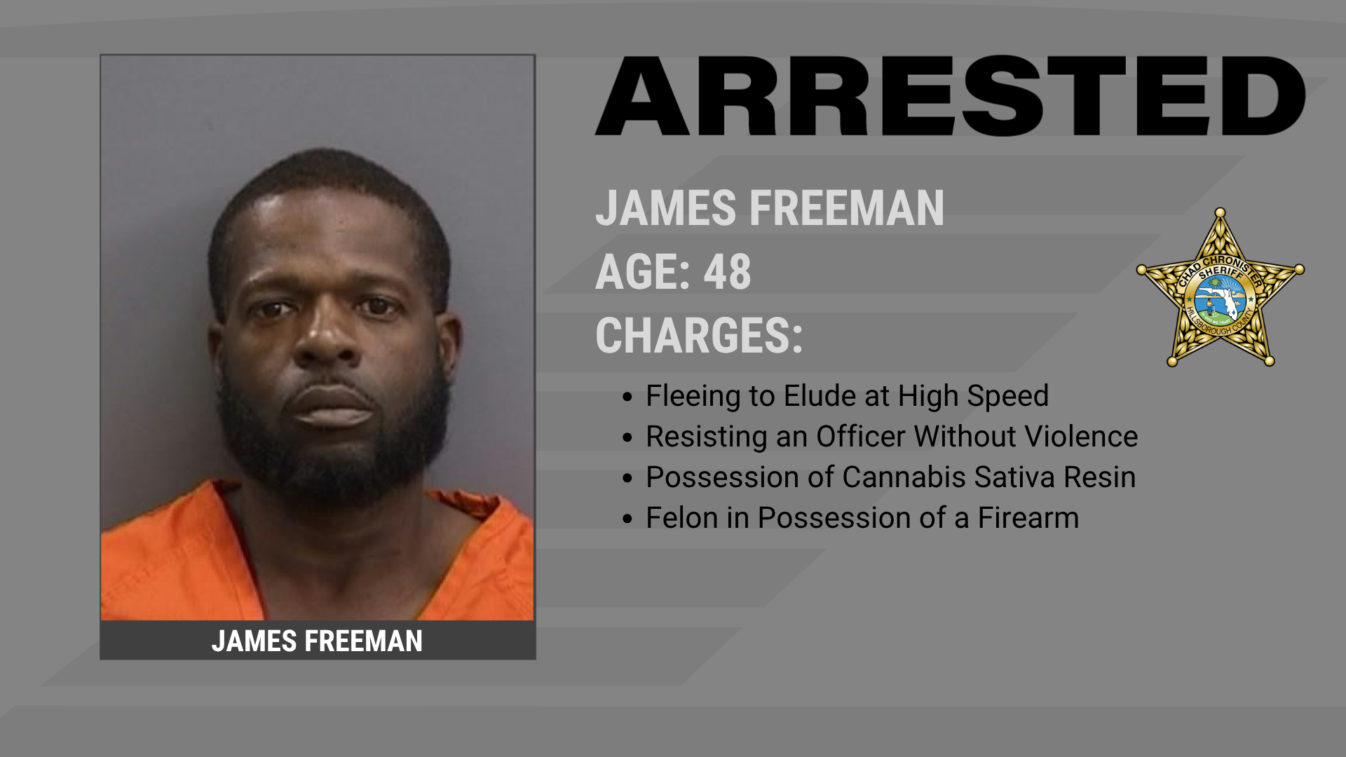 13-Time Convicted Felon Arrested after Fleeing Traffic Stop