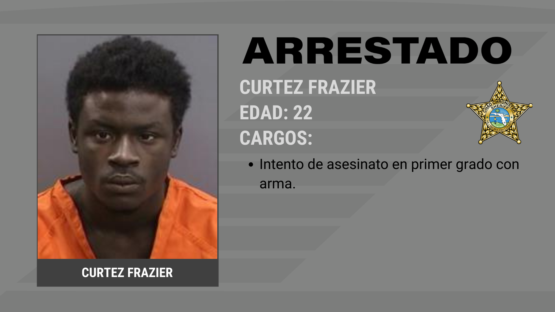 Sospechoso arrestado por intento de asesinato