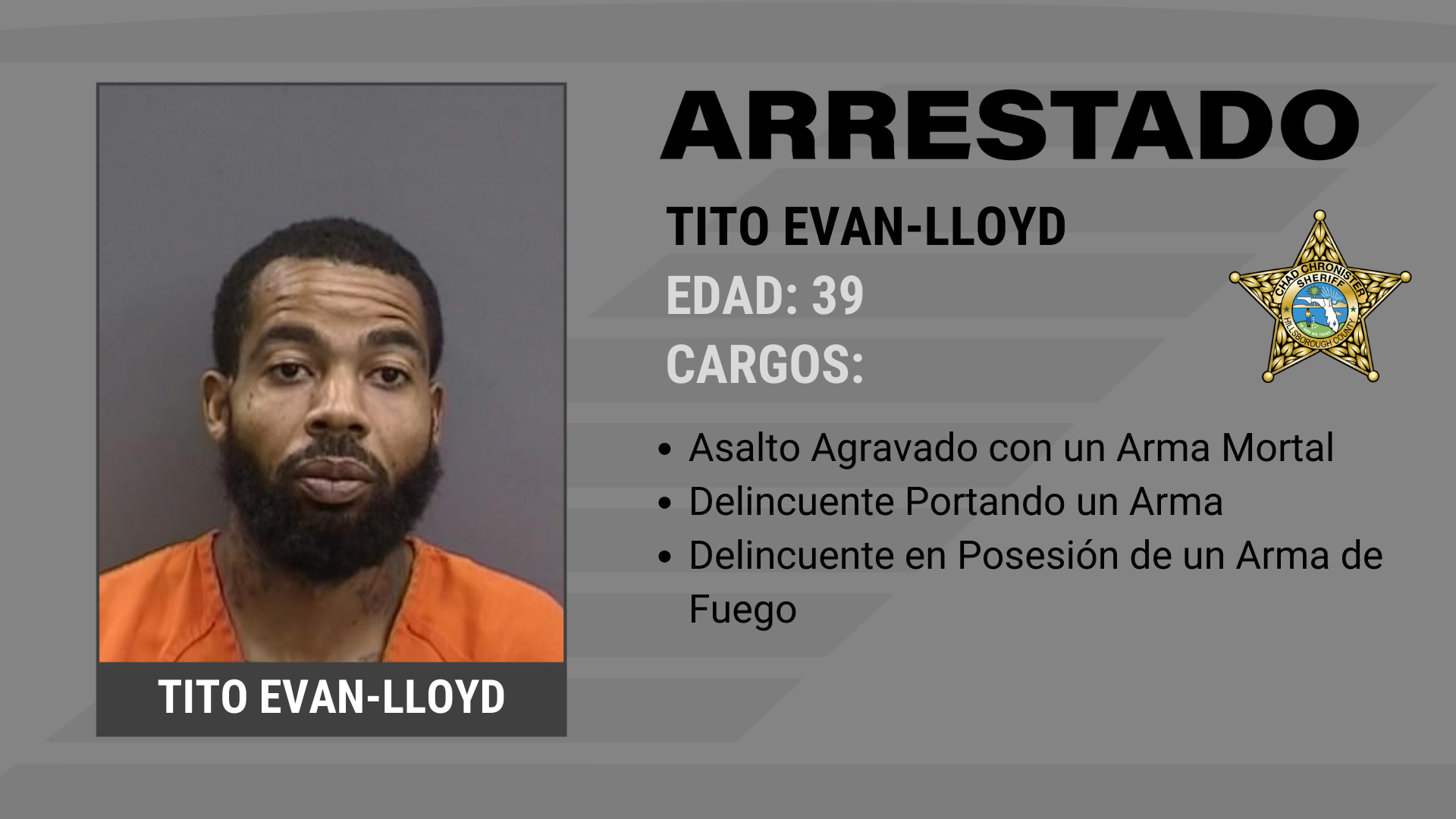 SOSPECHOSO ARRESTADO DESPUÉS DE AMENAZAR A SU EX EMPLEADOR