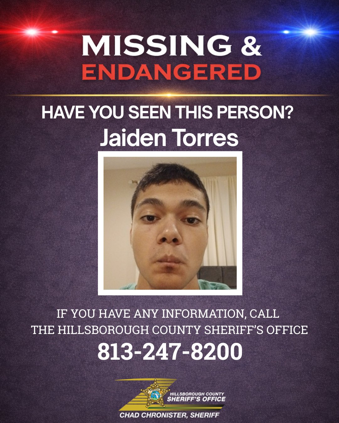 Missing and Endangered Teen 