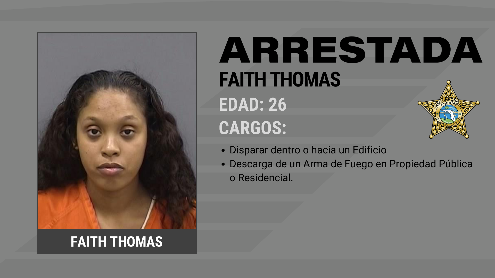 Dos personas arrestadas tras disparos en un incidente de violencia doméstica Supporting Image